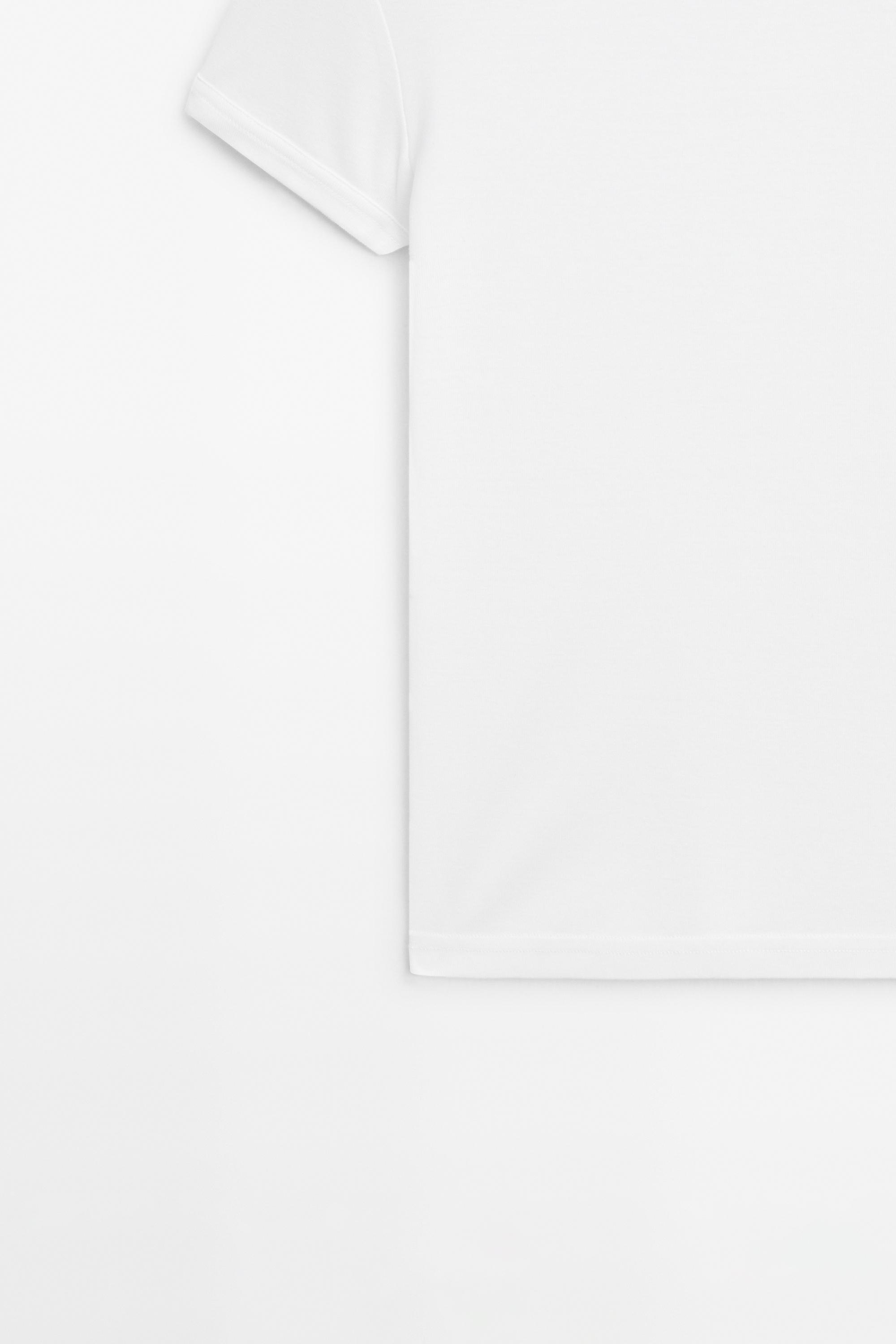 100% cotton short-sleeve T-shirt — Off white
