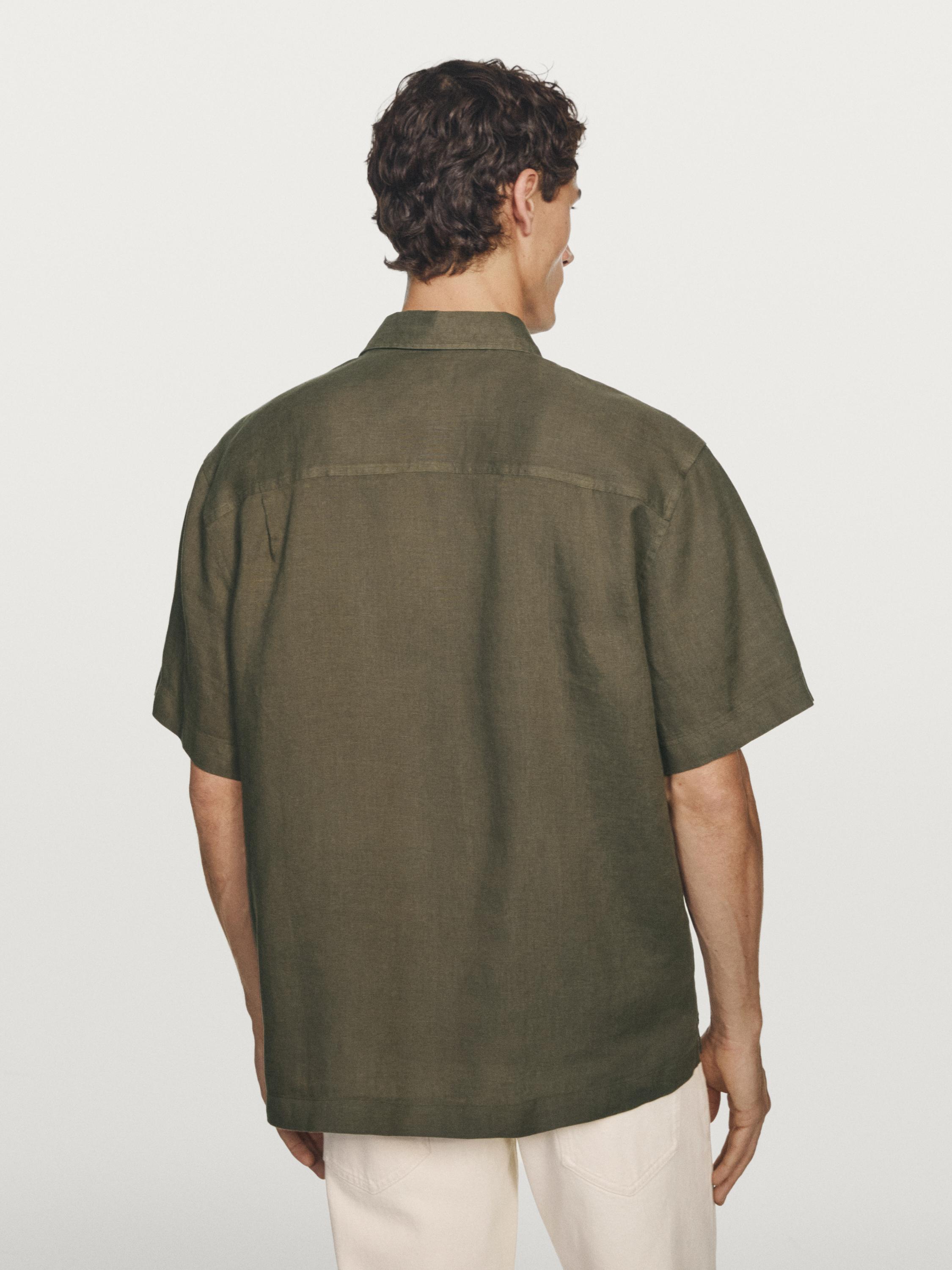 Regular fit short sleeve shirt — GREEN