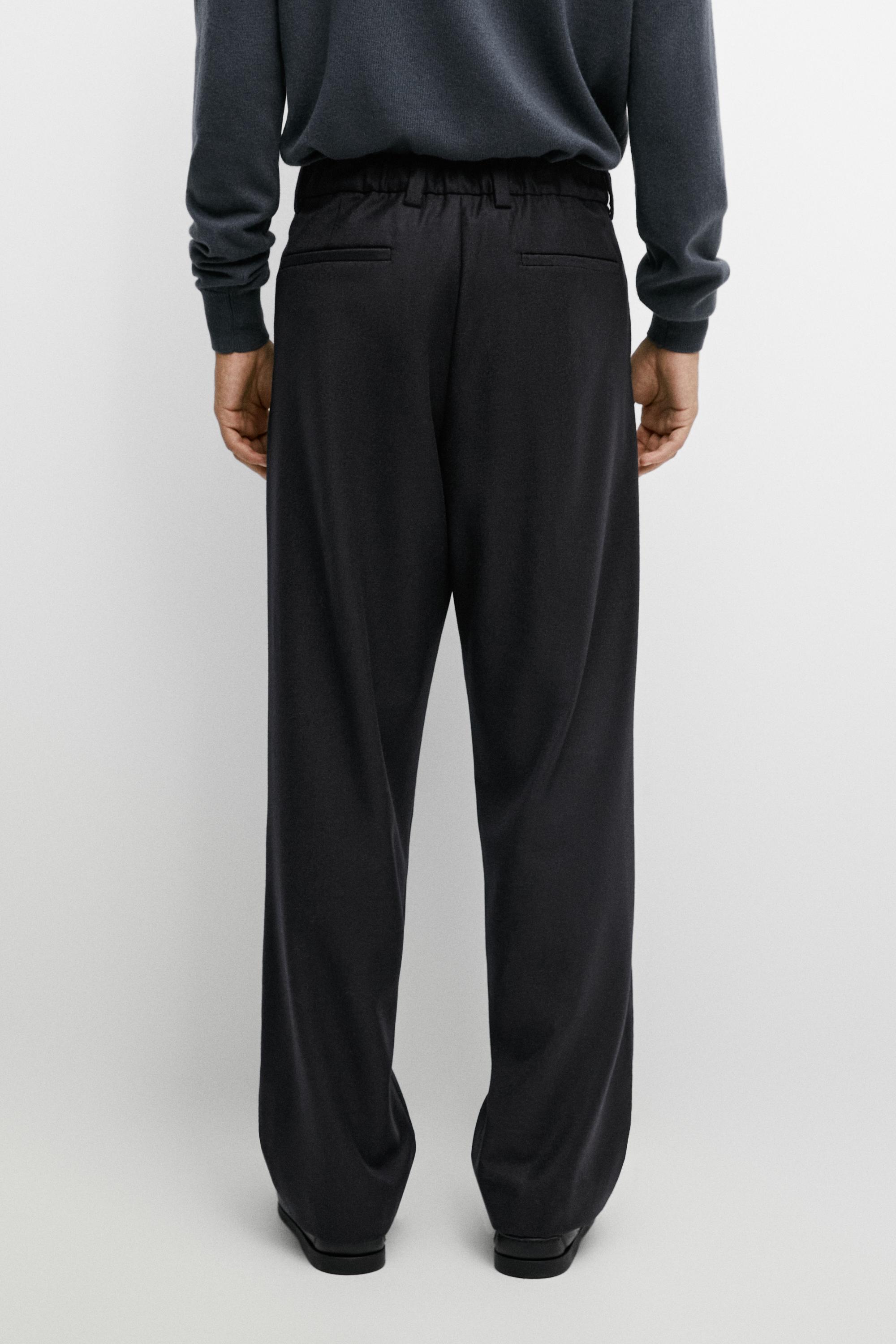 100% wool total look pants — DEEP BLUE