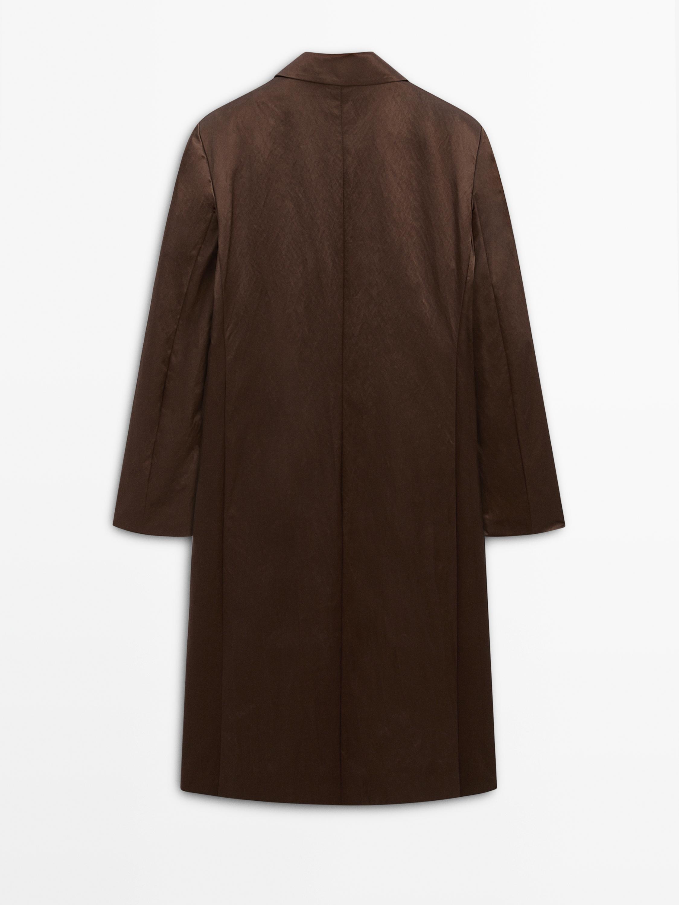Long satin coat - Studio
