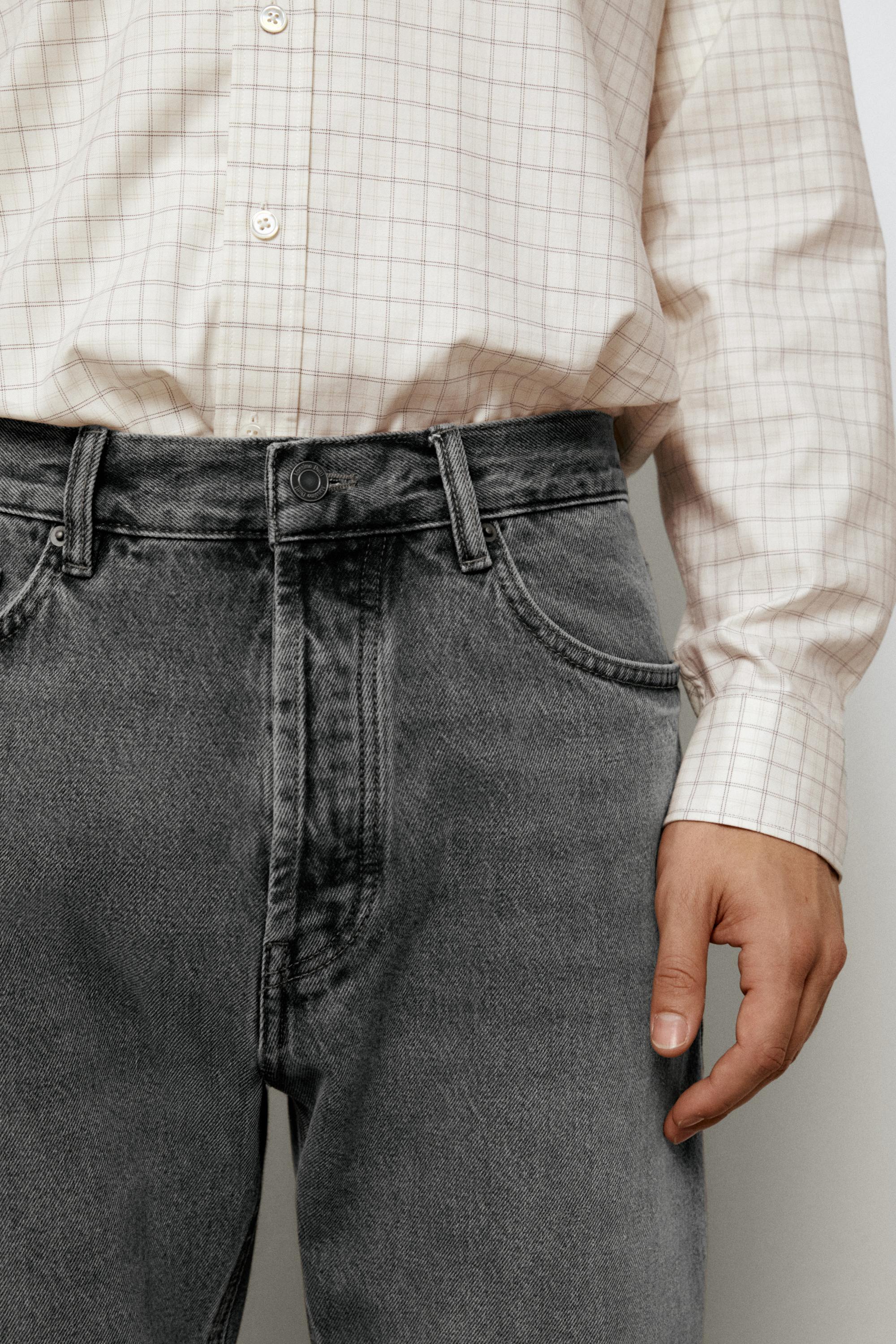 Straight-leg jeans — GREY