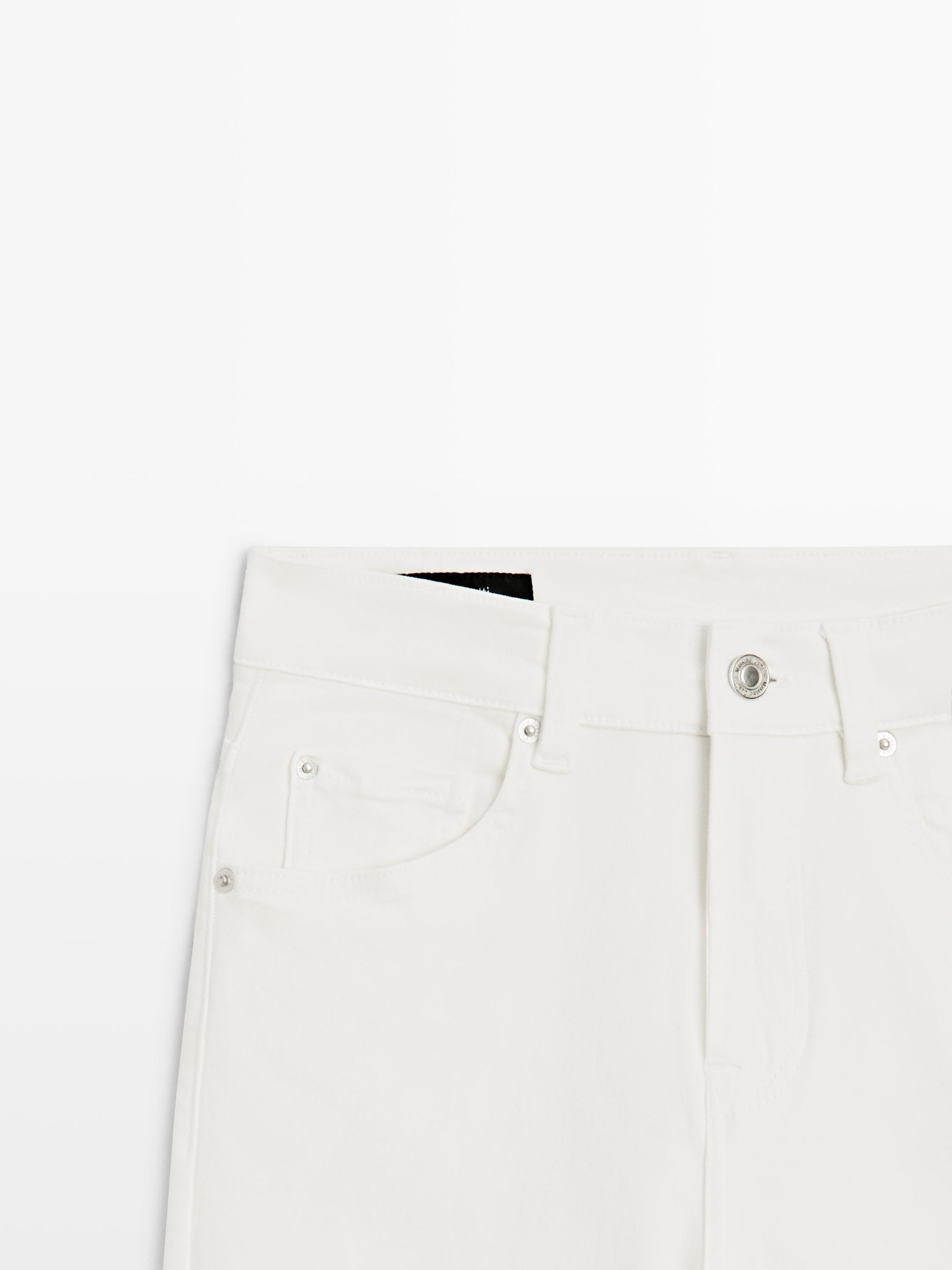 Skinny flare fit jeans — Off white
