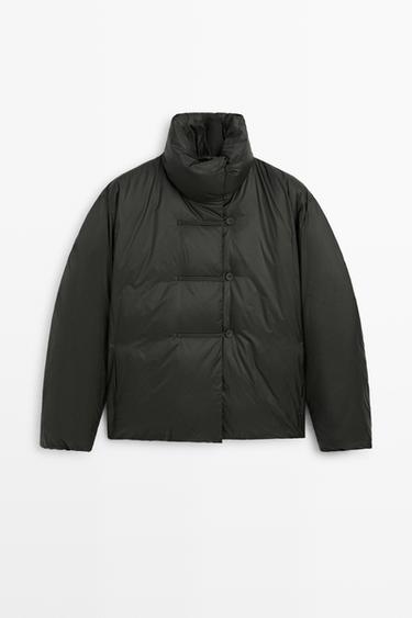 Down jacket with toggle detail — ANTHRACITE GREY 2