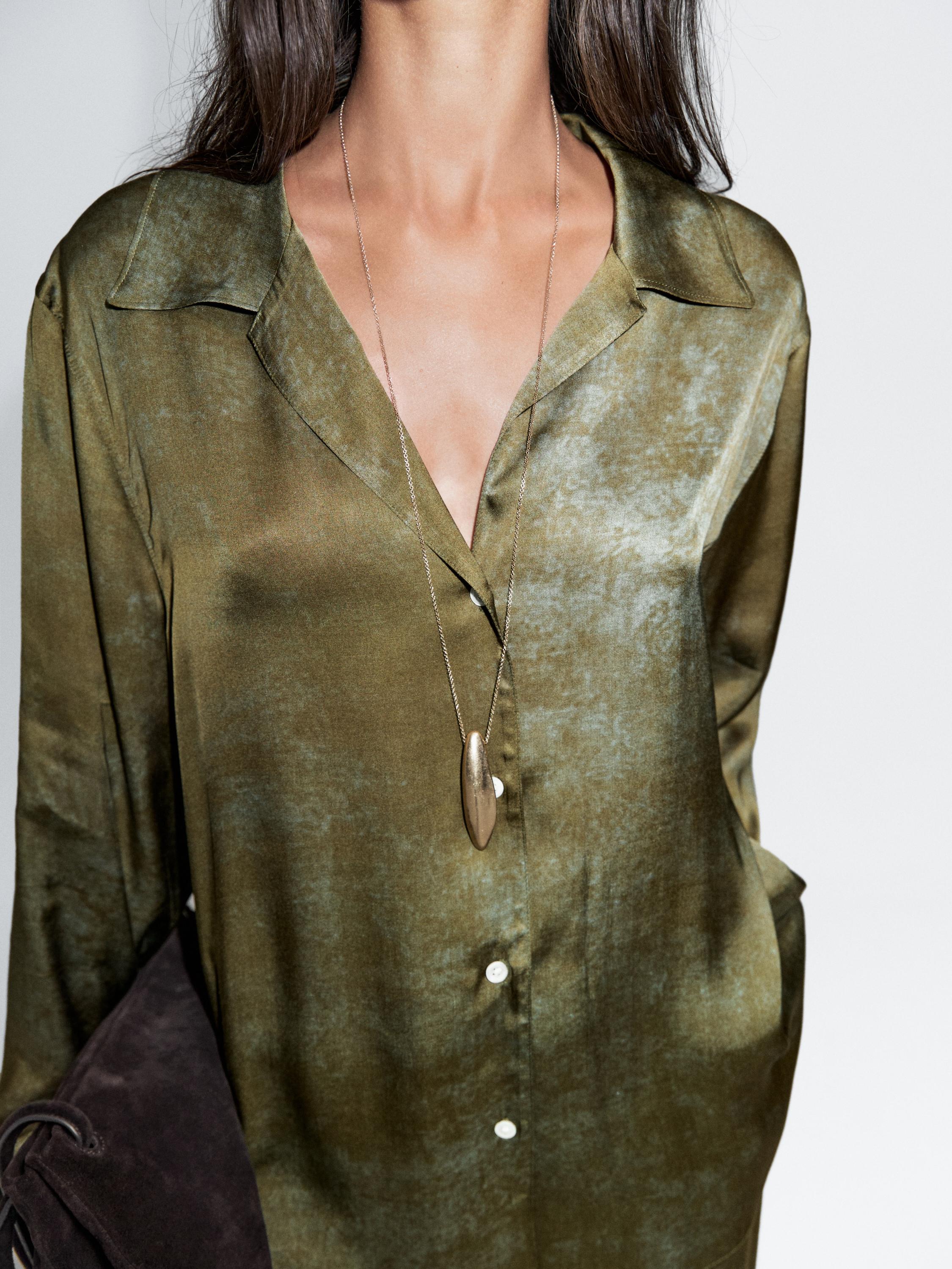 Camisa fluida estampada
