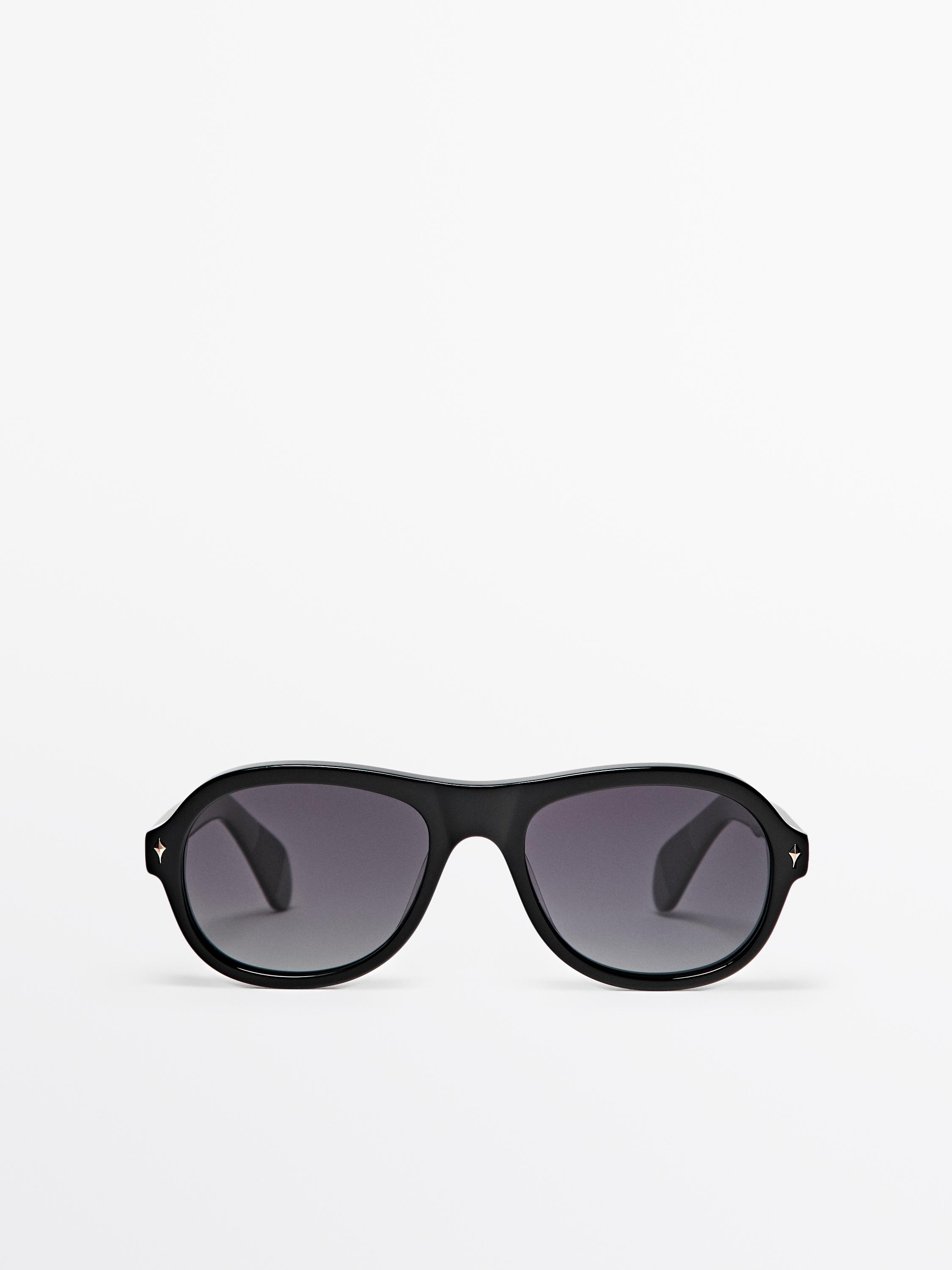 Aviator sunglasses — BLACK