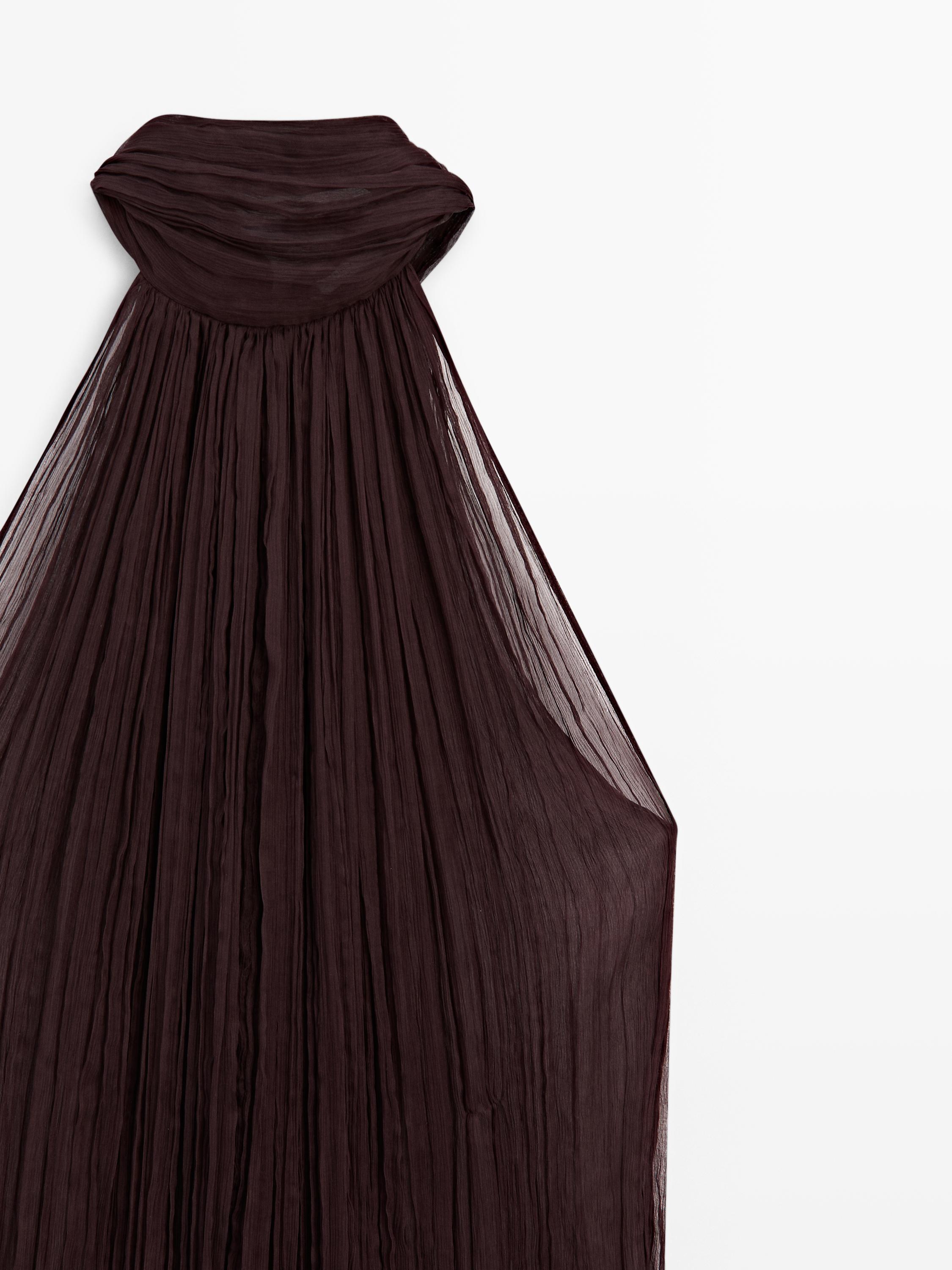 Pleated halter top - STUDIO