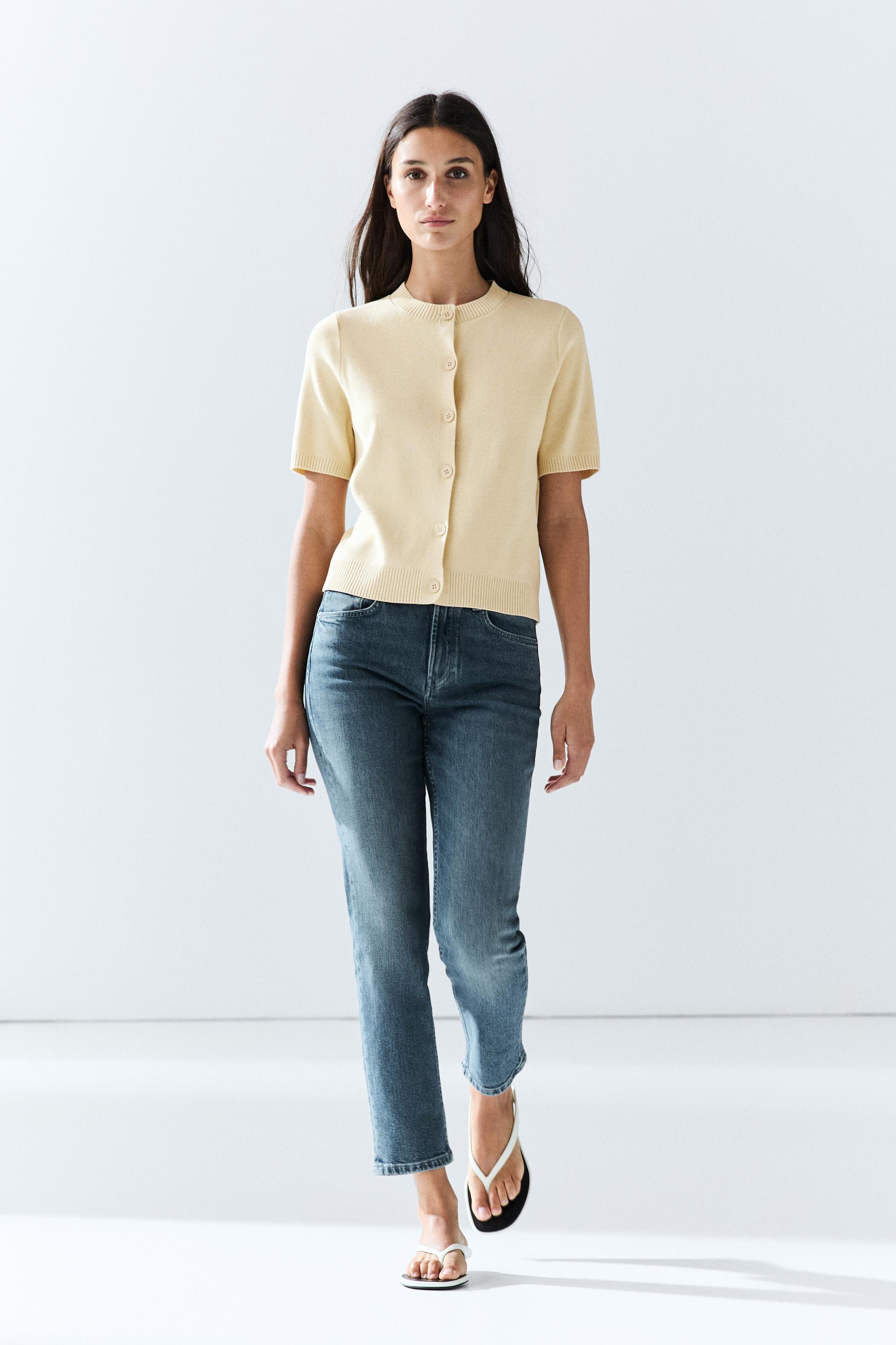 100% Cotton Short Sleeve Cardigan