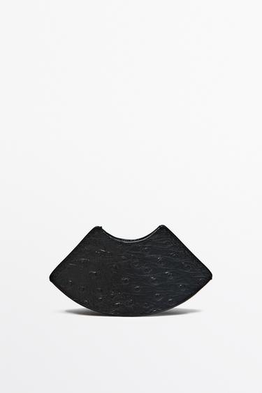 Textured leather bookmark — BLACK 1