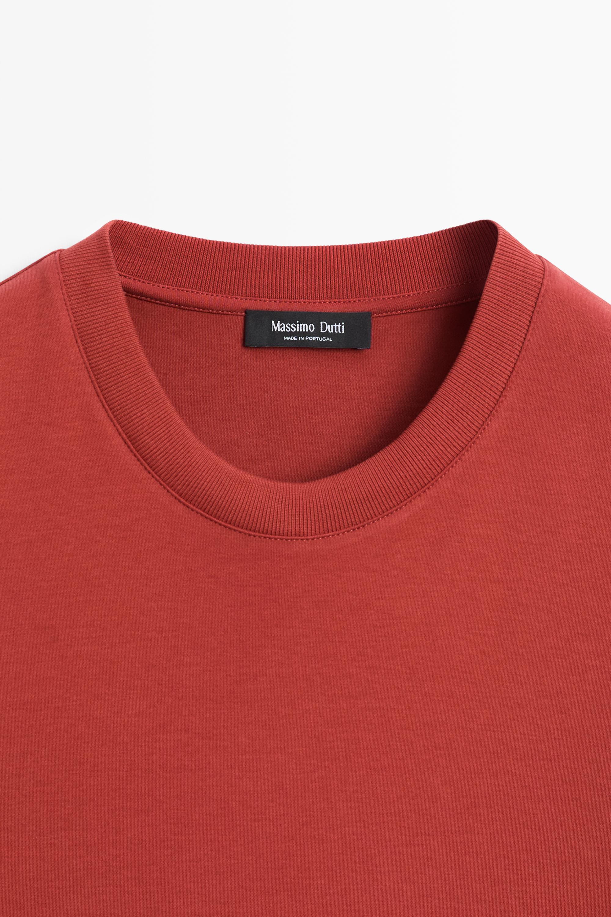 100% cotton short sleeve T-shirt — RUBY RED