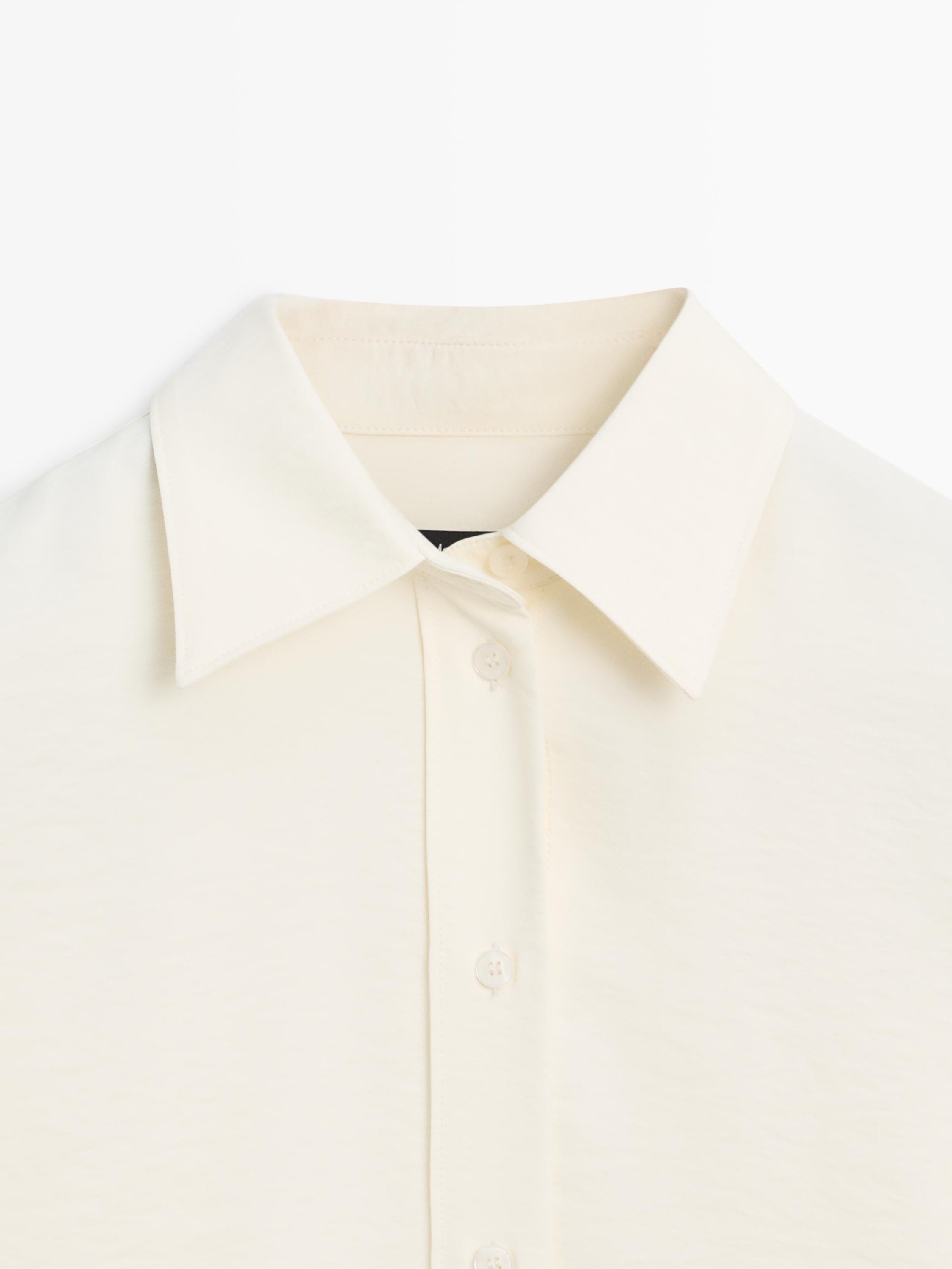 Oversize long sleeve shirt — Off white