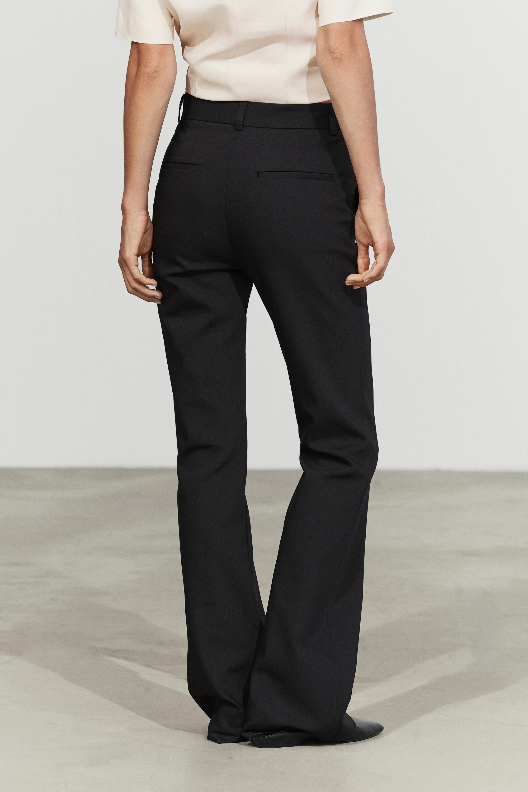 Technical flare fit pants — BLACK