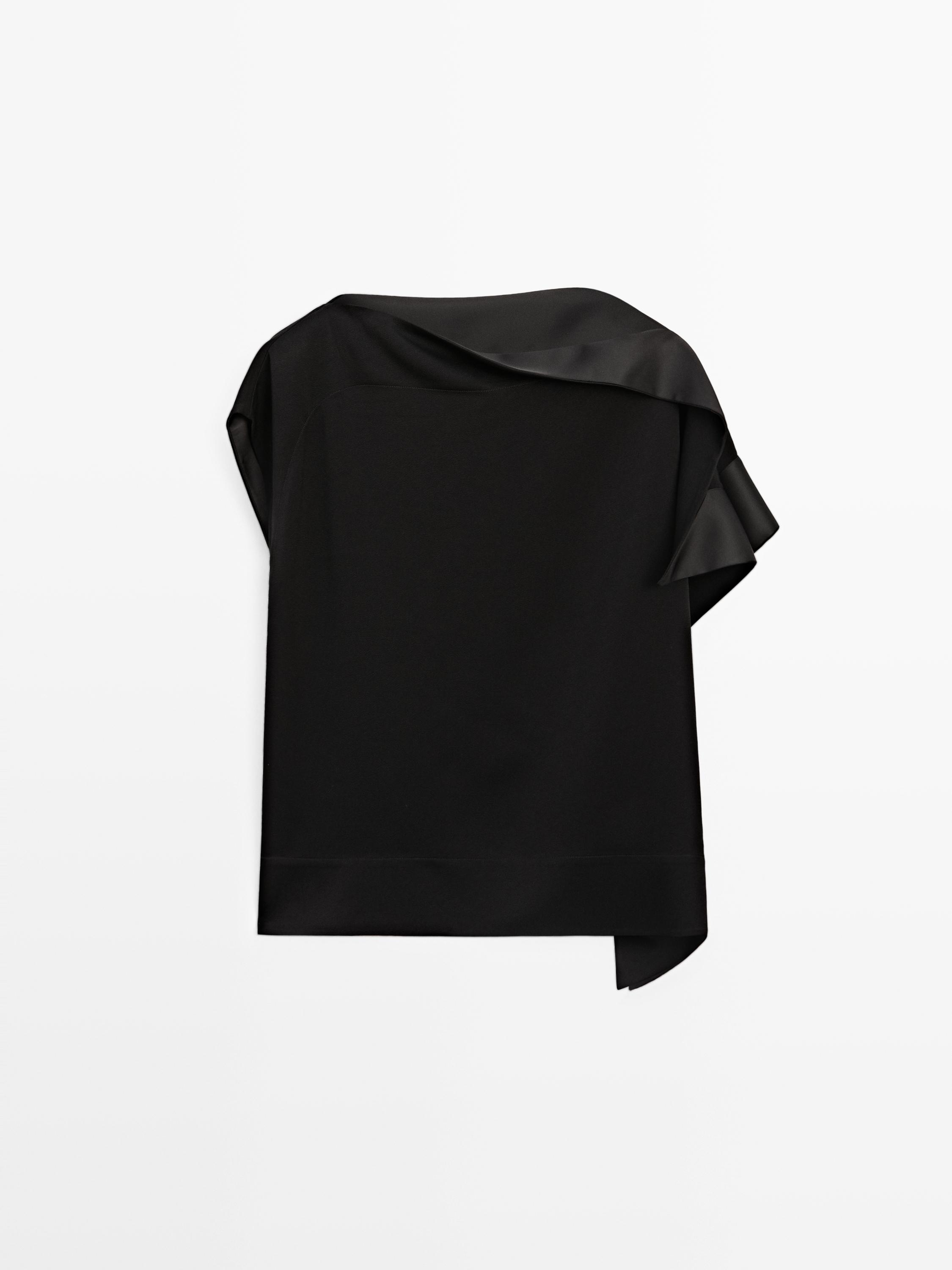 Asymmetric top with ruffle detail - STUDIO