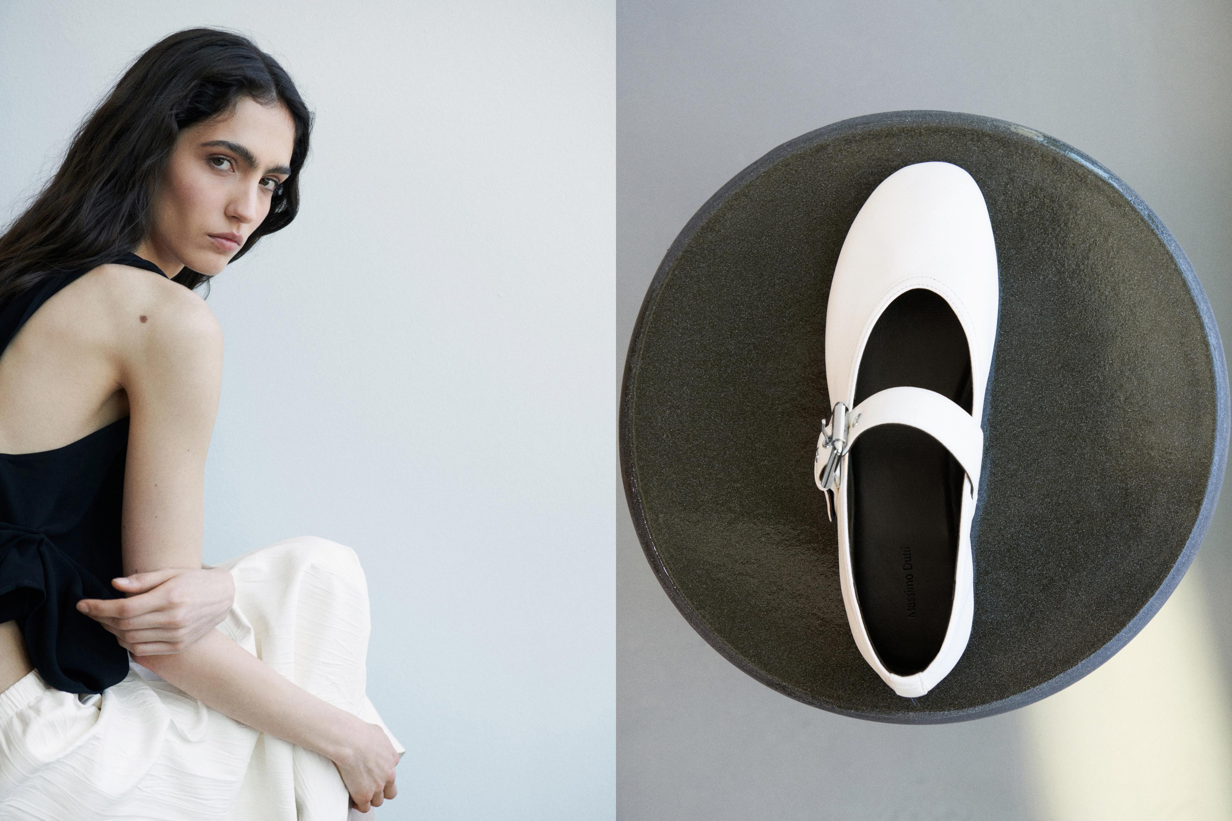 Soft ballet flats with buckle