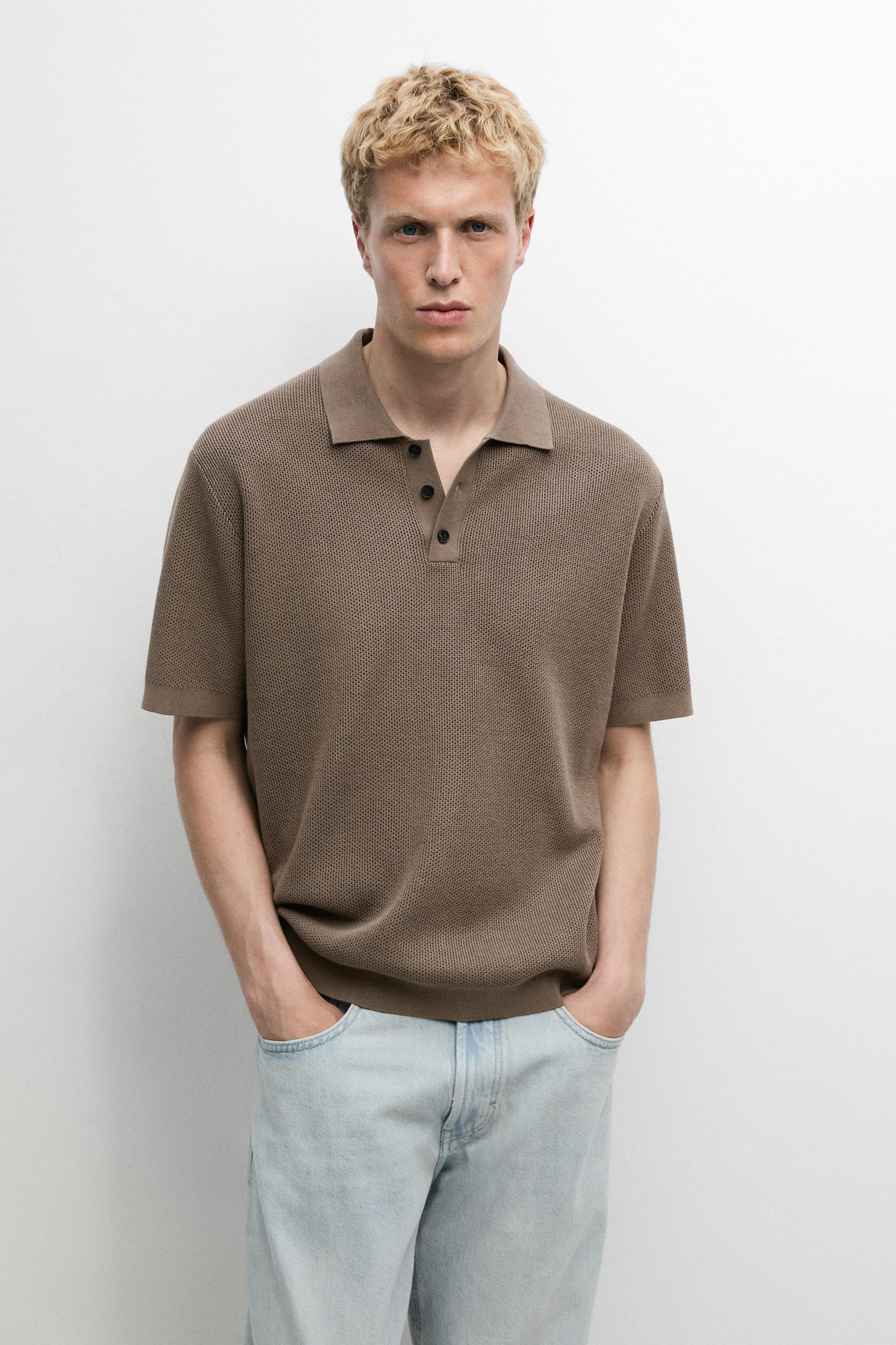 100% Cotton Textured Polo Shirt
