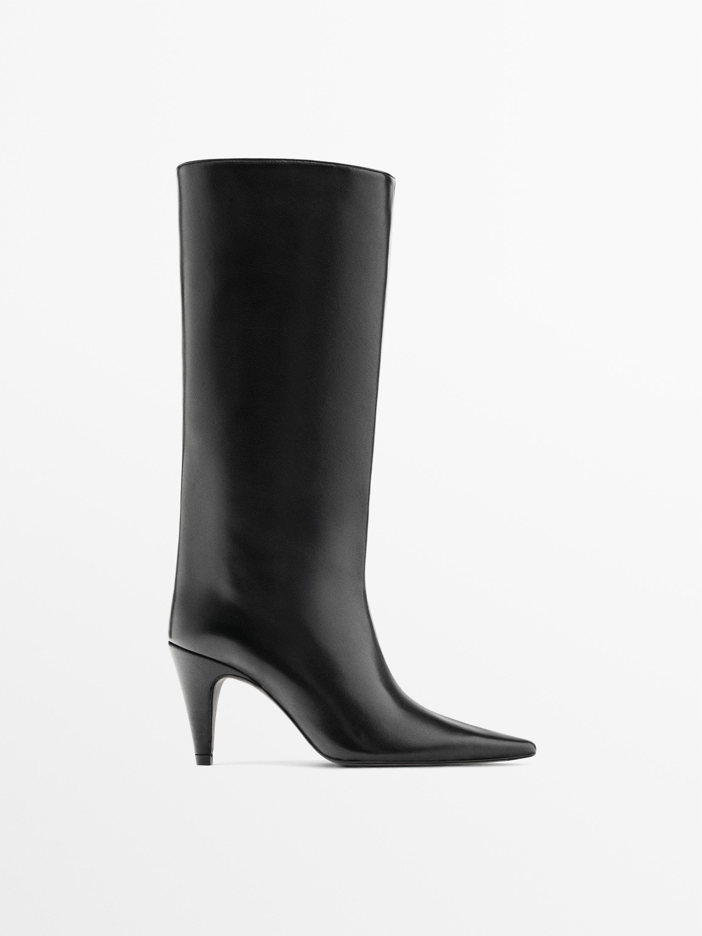 Bota tacón piel - Studio