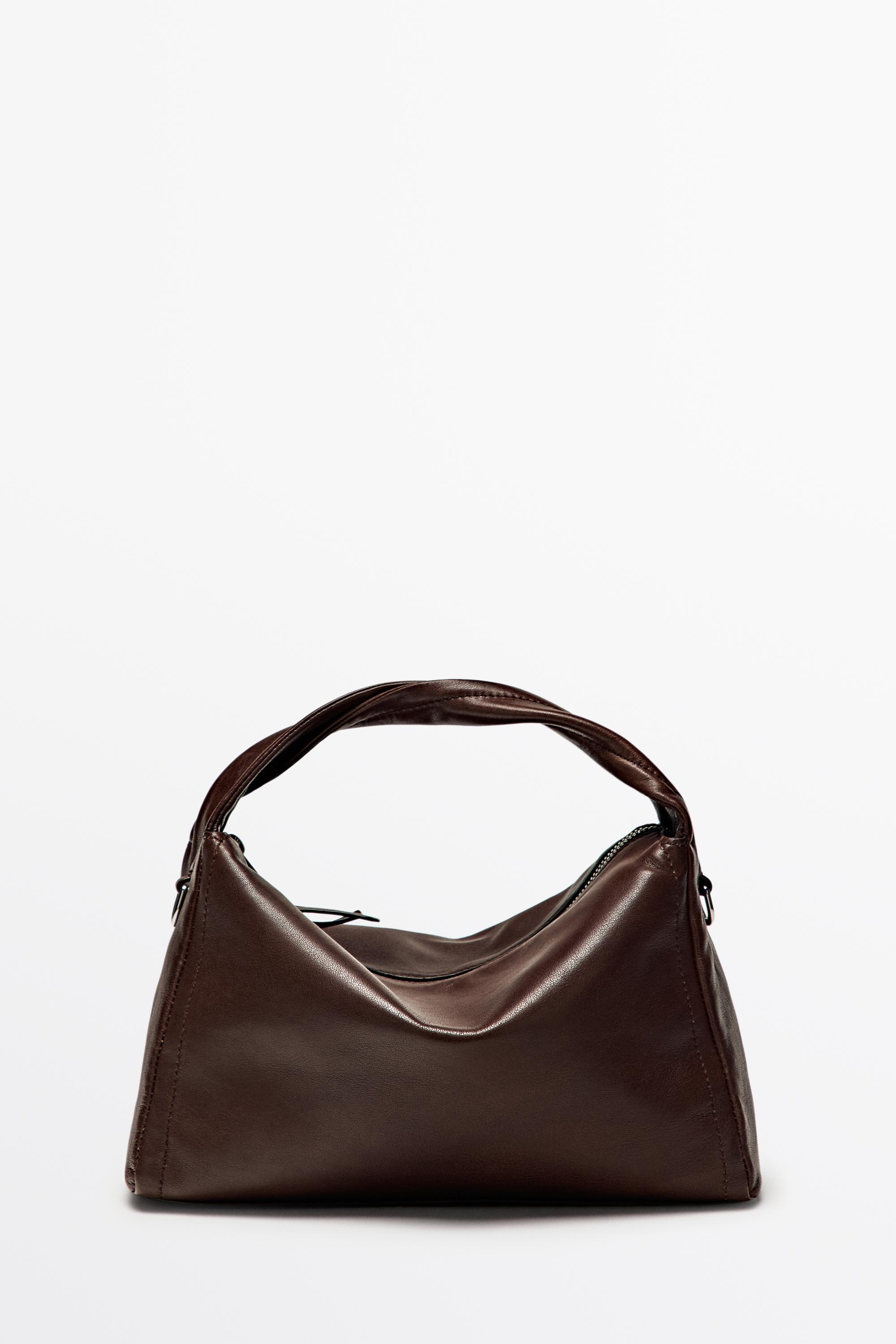 Nappa leather crossbody bag