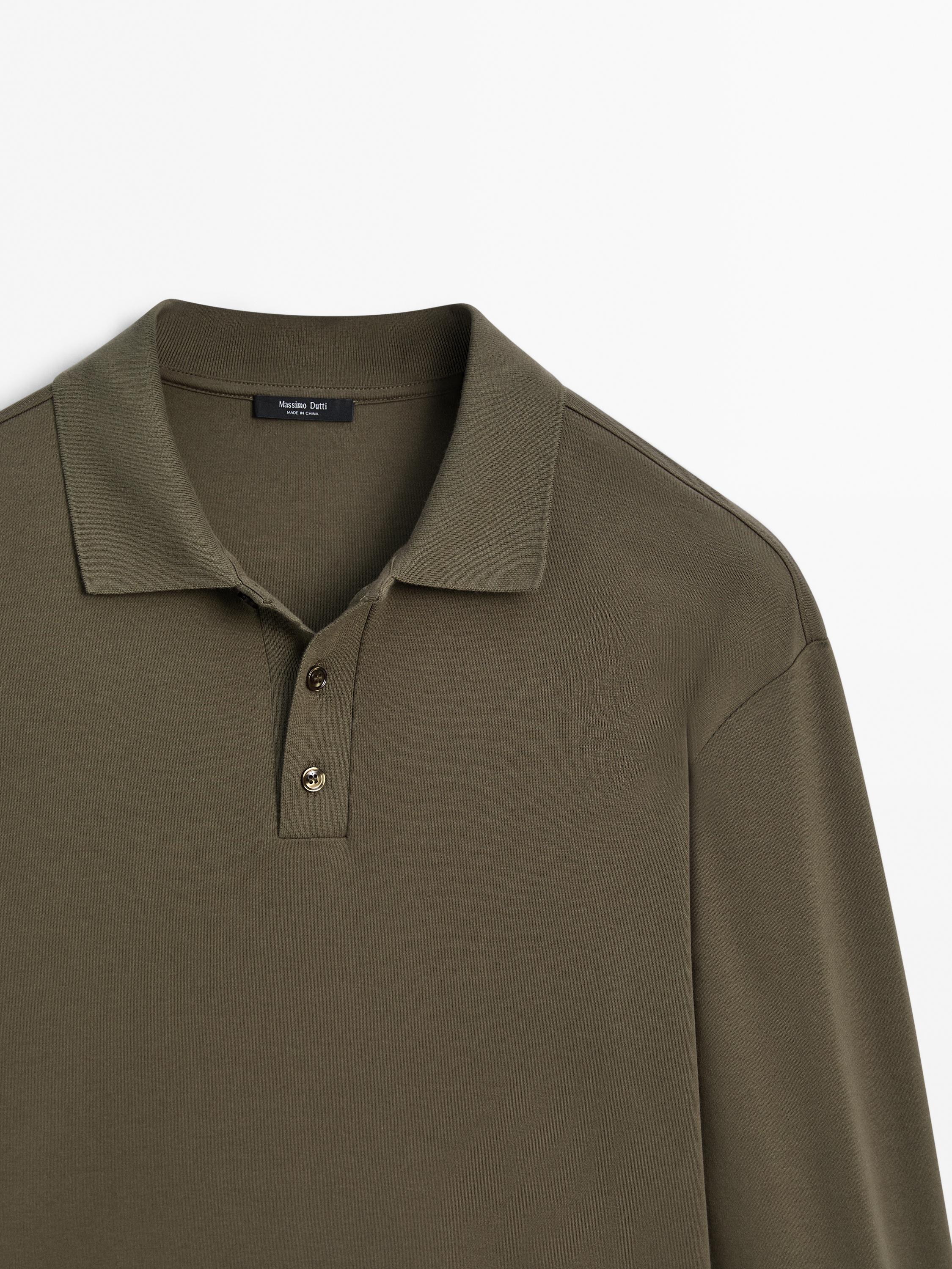 Long sleeve polo sweater