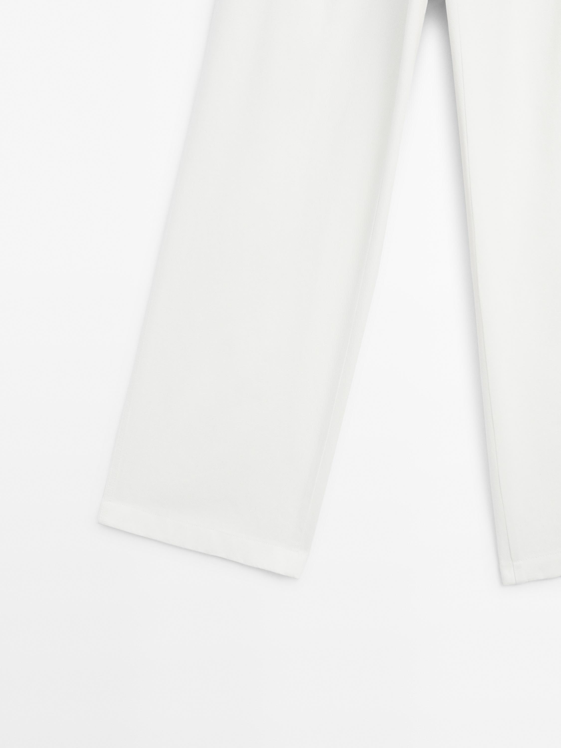 Relaxed fit mid-rise trousers