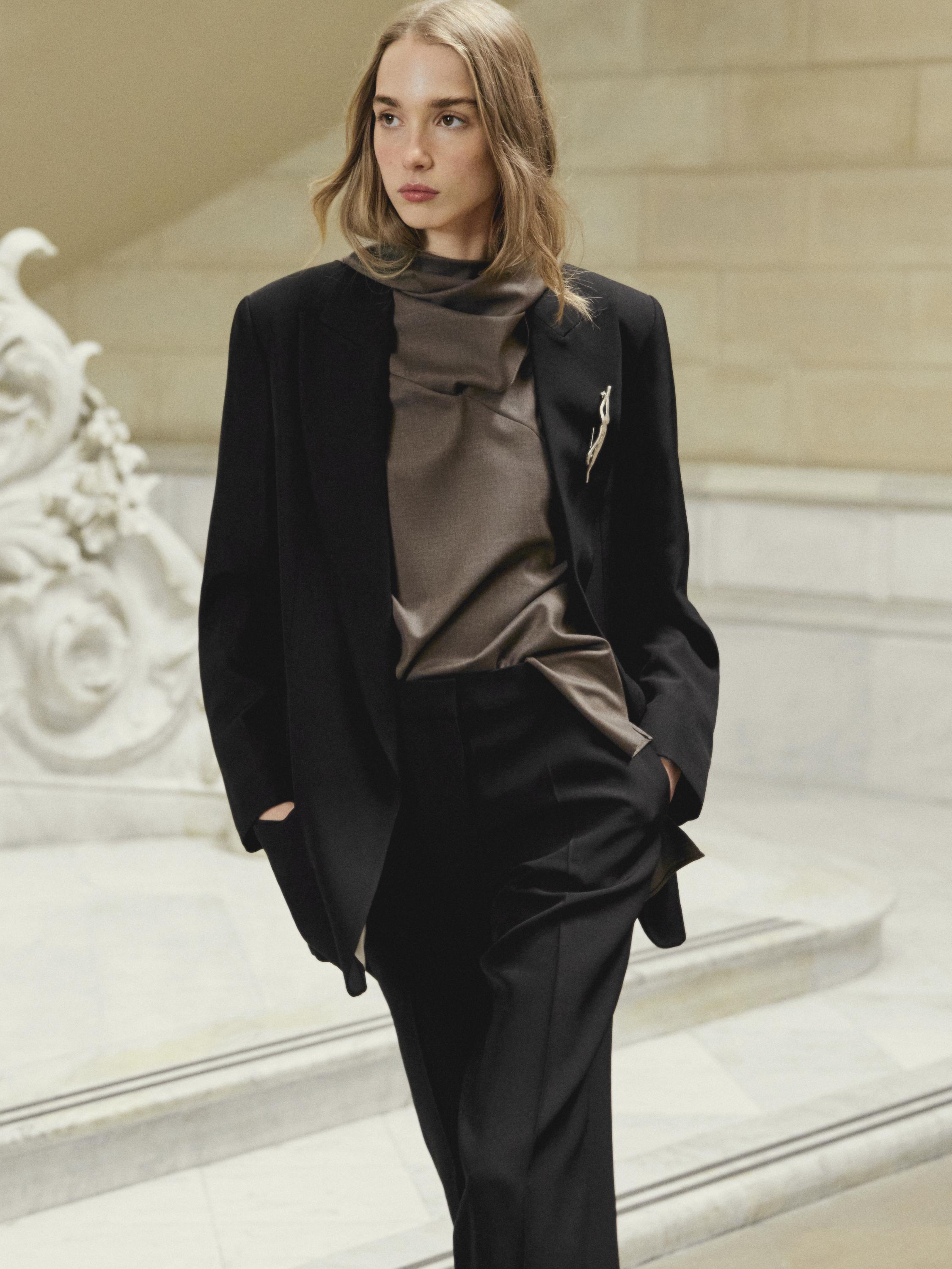Veste de tailleur en crêpe