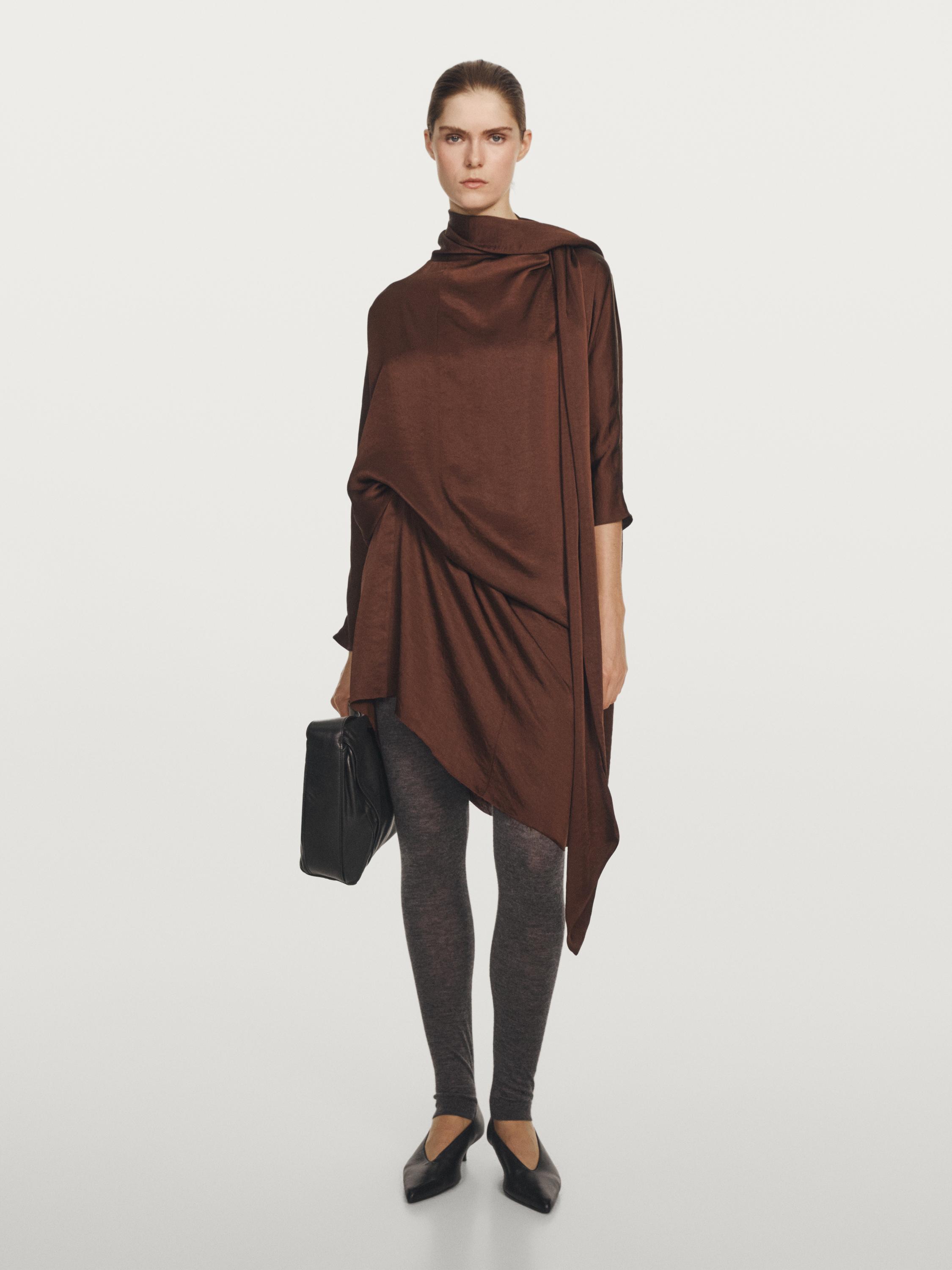 Flowing long sleeve midi dress - STUDIO