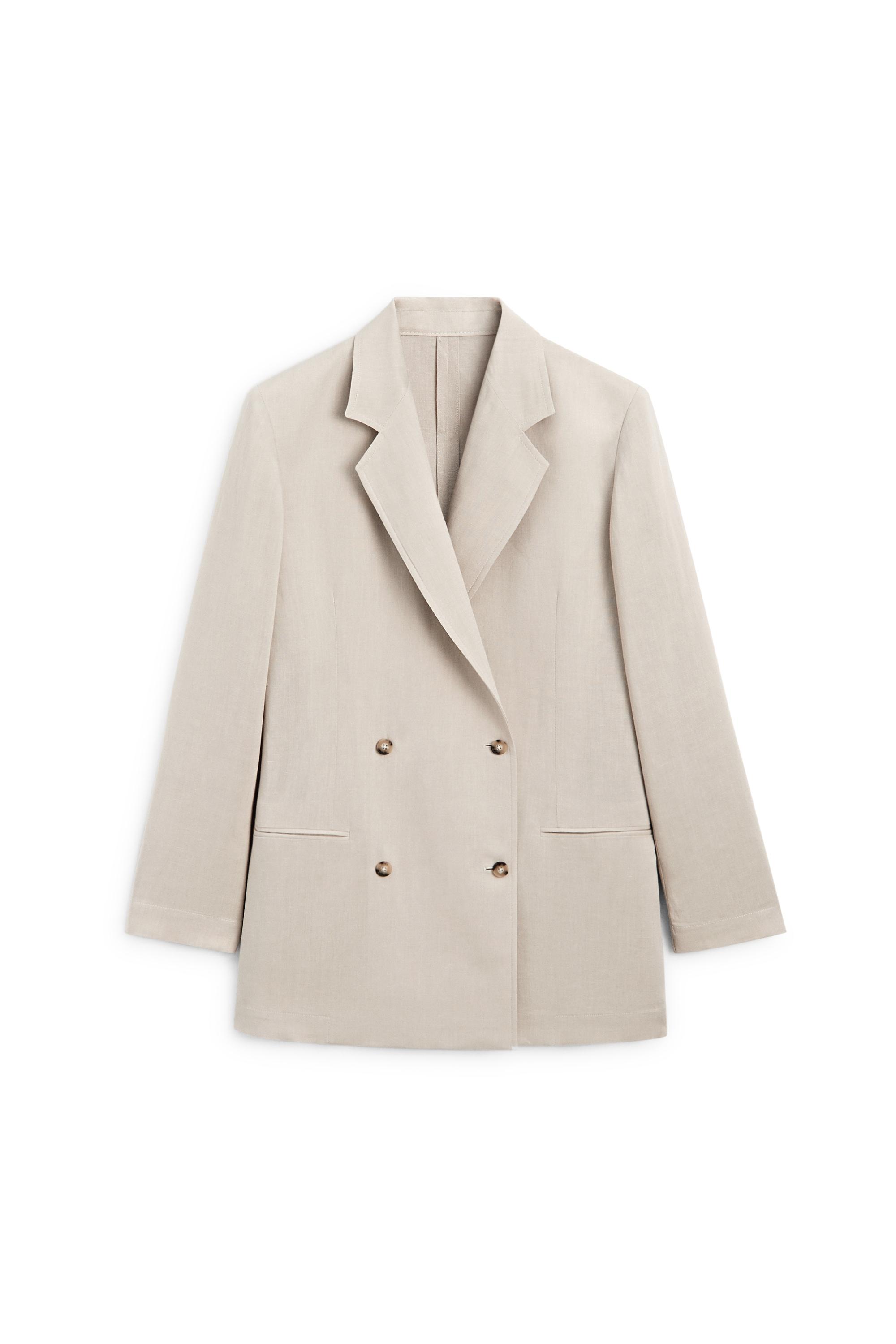Oversize double-breasted blazer - LIMITED EDITION — SAND