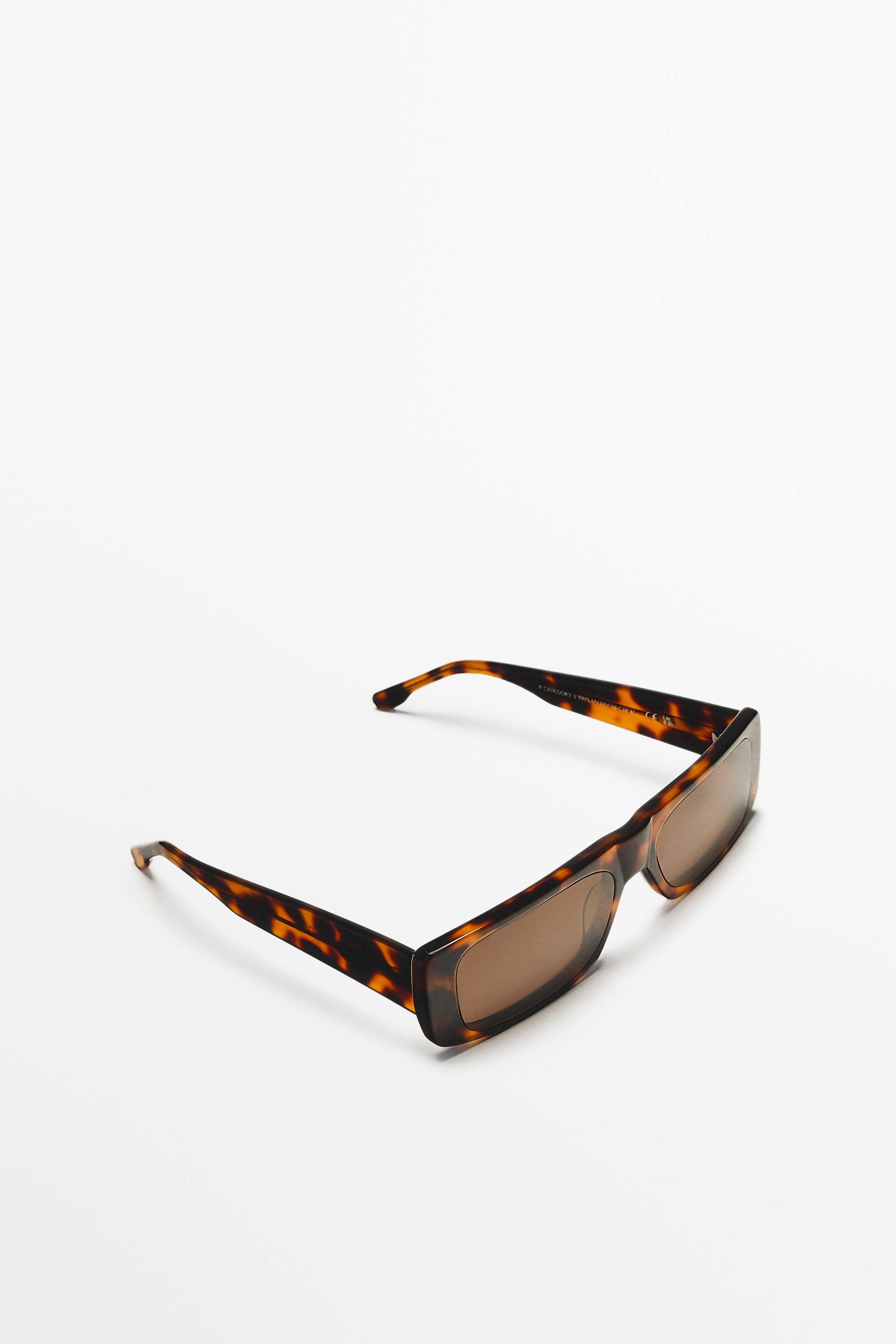 Rectangular sunglasses — BROWN