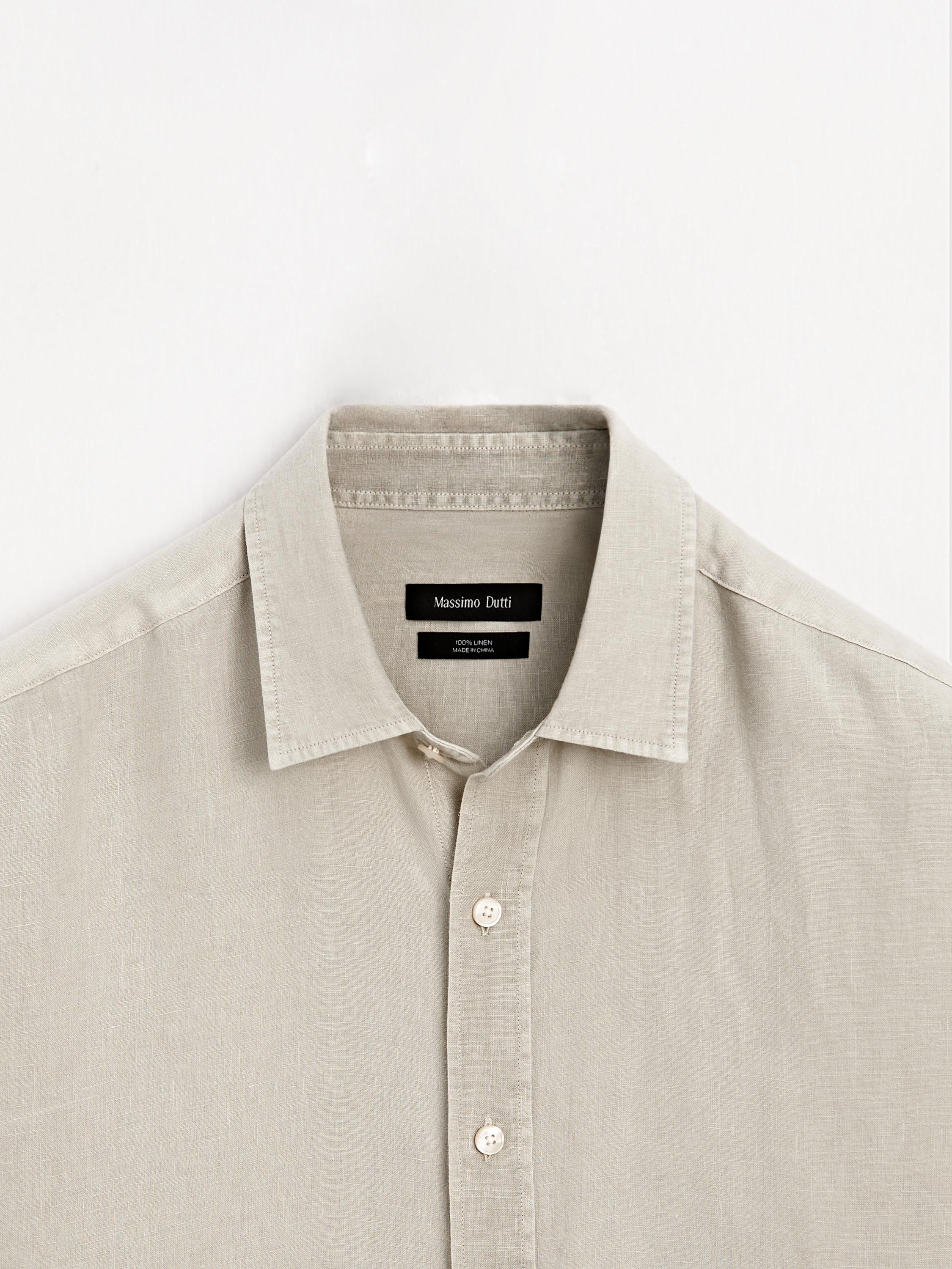 Regular fit shirt with maltinto finish