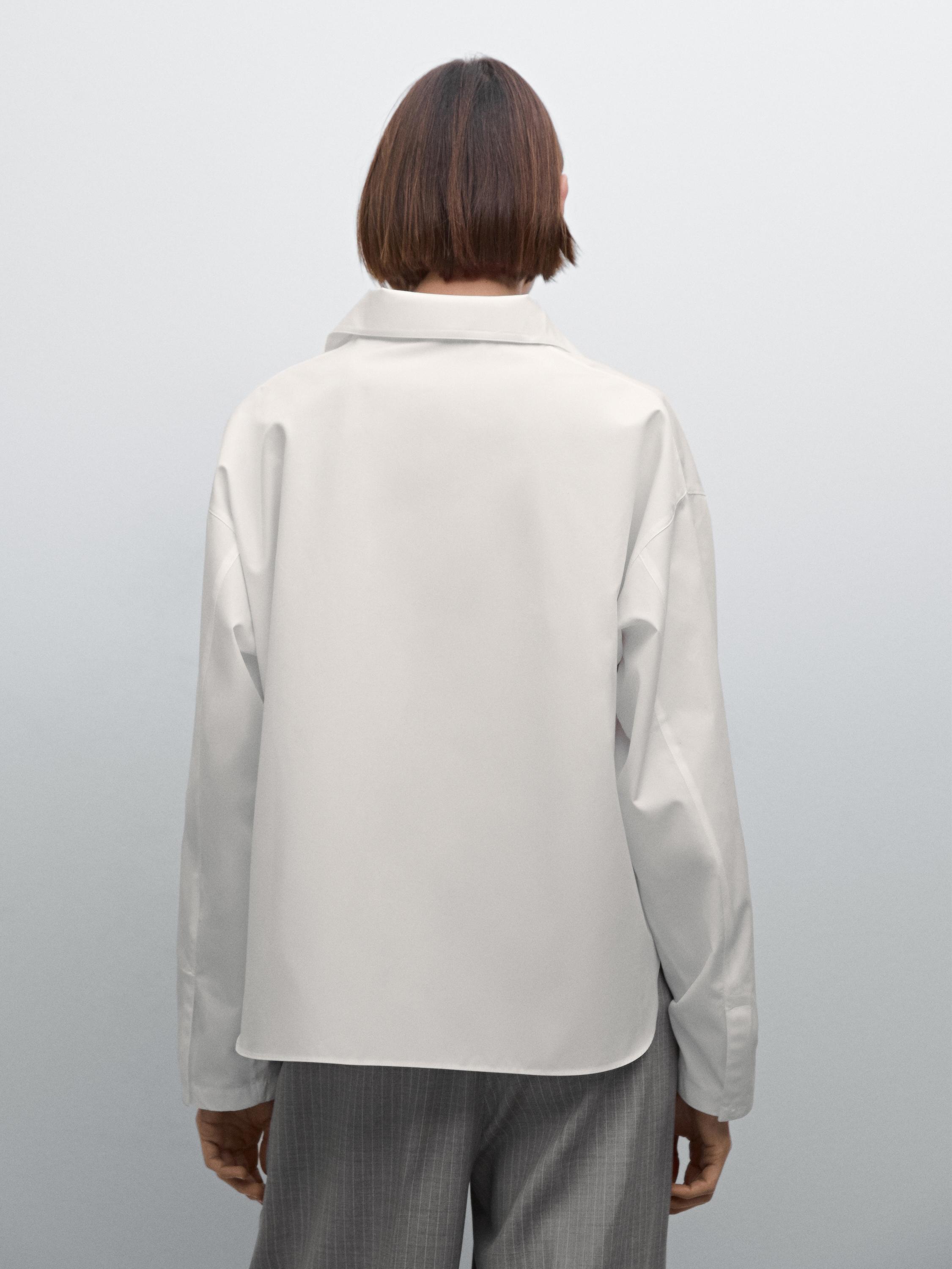 Chemise en popeline 100&nbsp;% coton