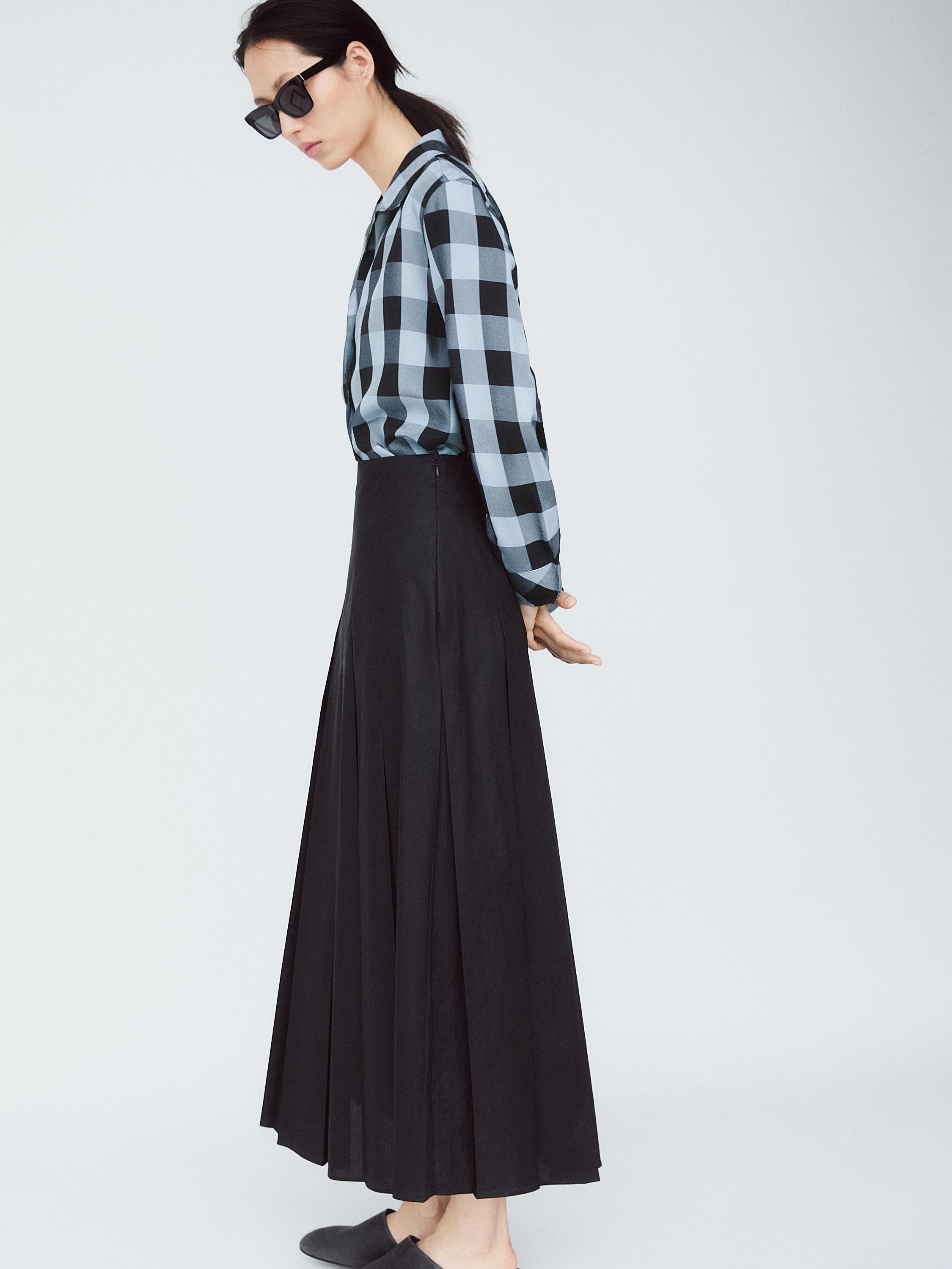 Flowing check shirt