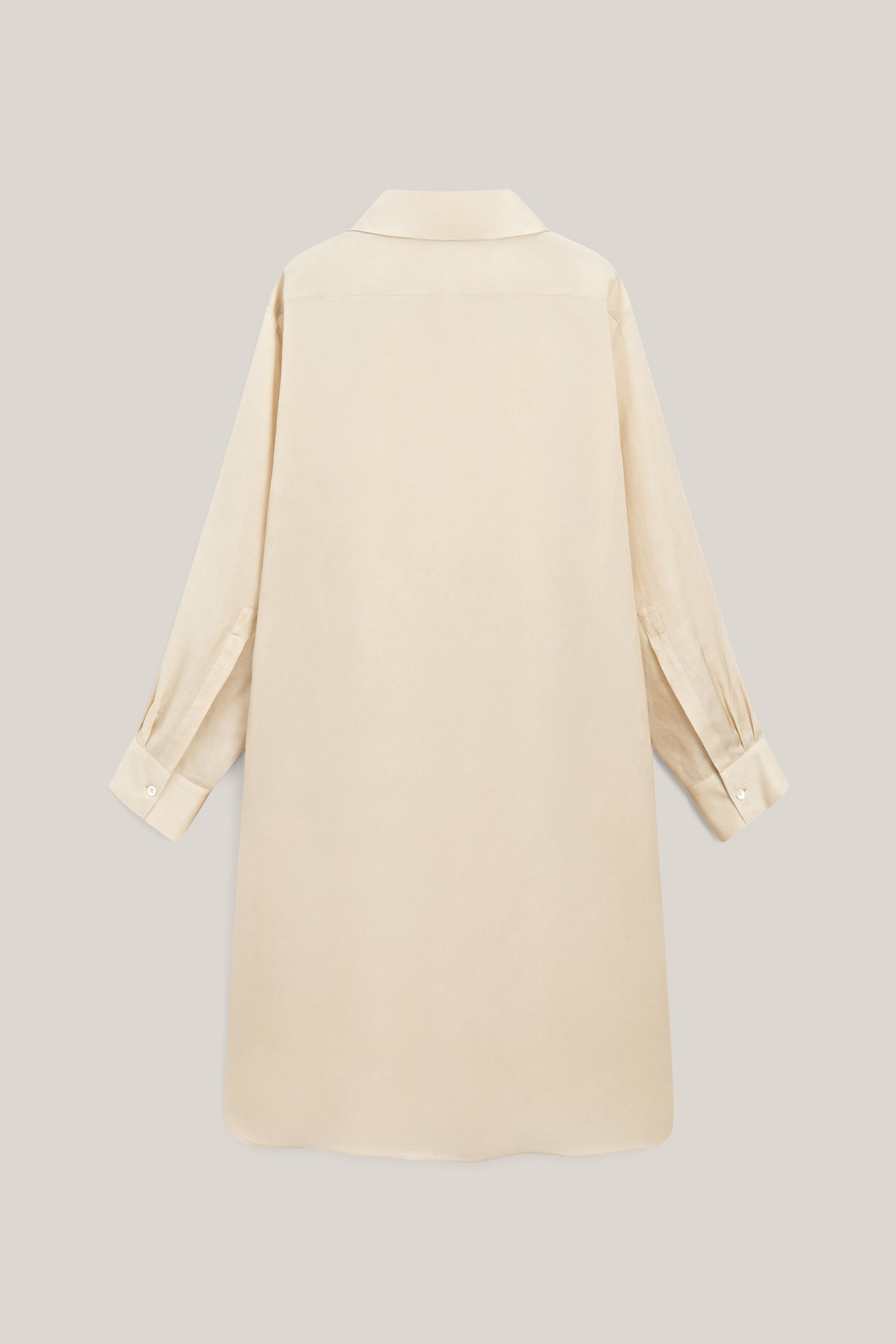 Long flowing oversize shirt - LIMITED EDITION — CREAM