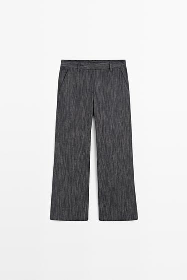 Cropped flare pants — INDIGO 2
