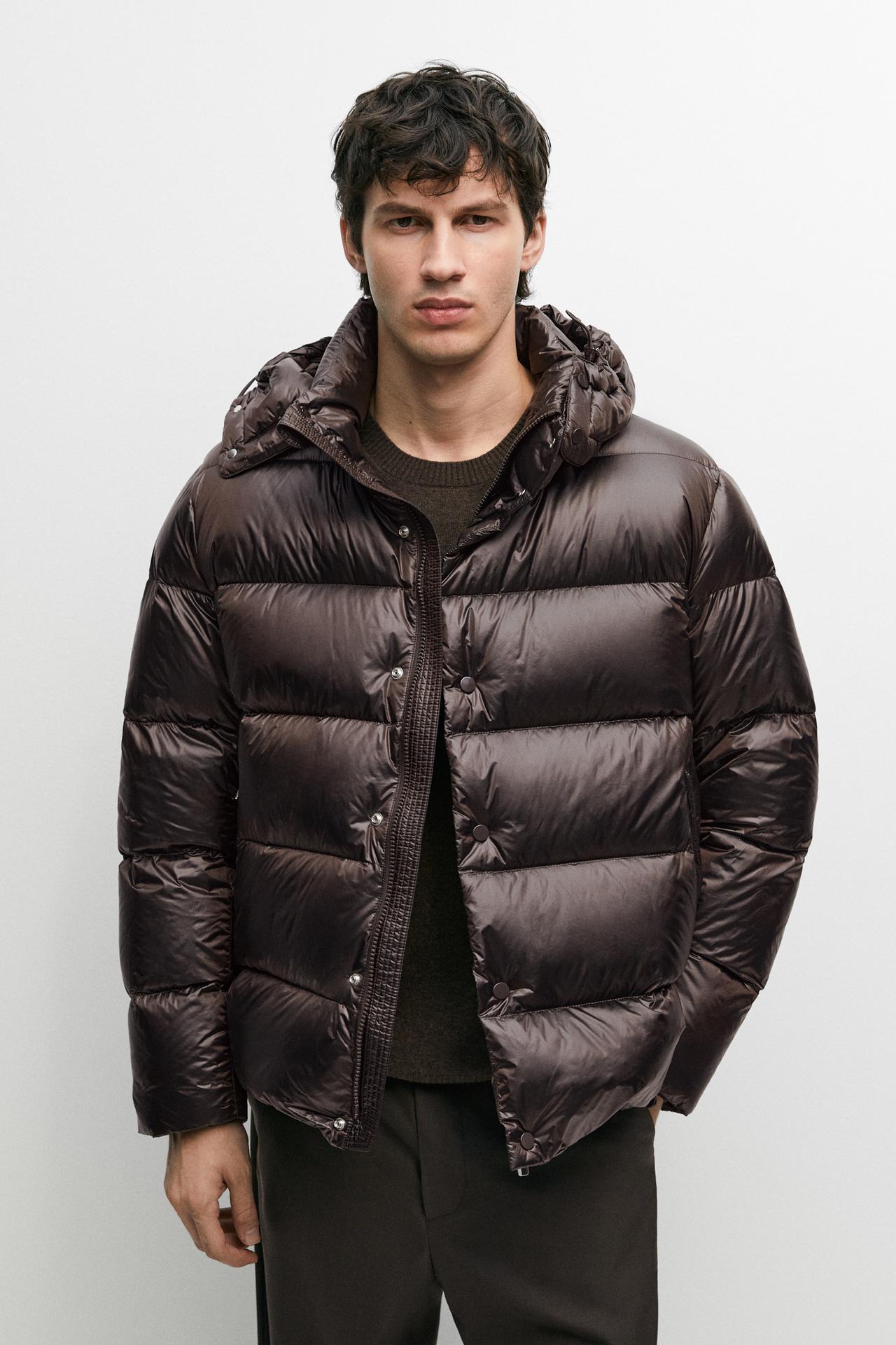 Shiny down jacket — PURPLE