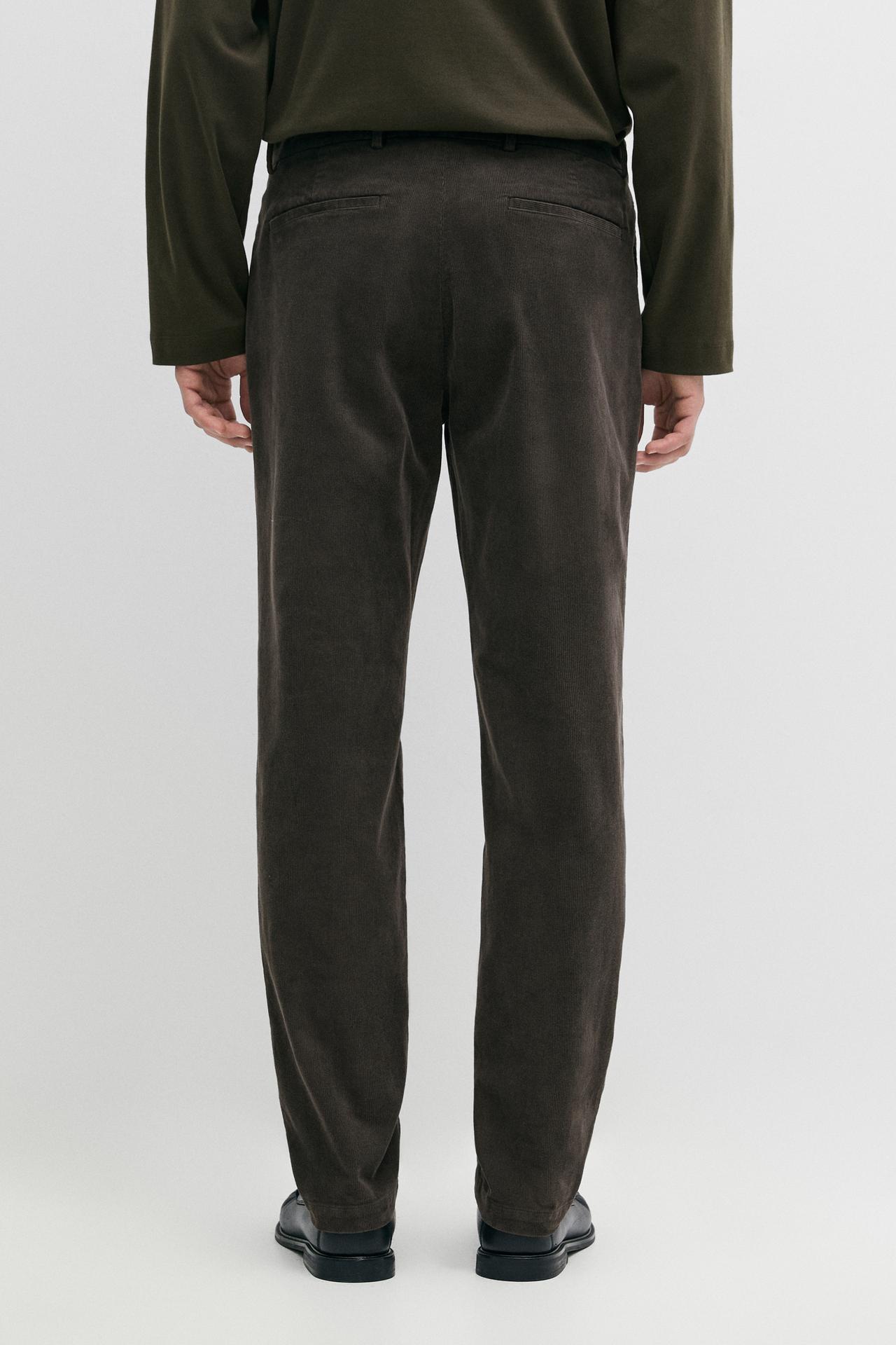 Slim fit corduroy pants — GREY