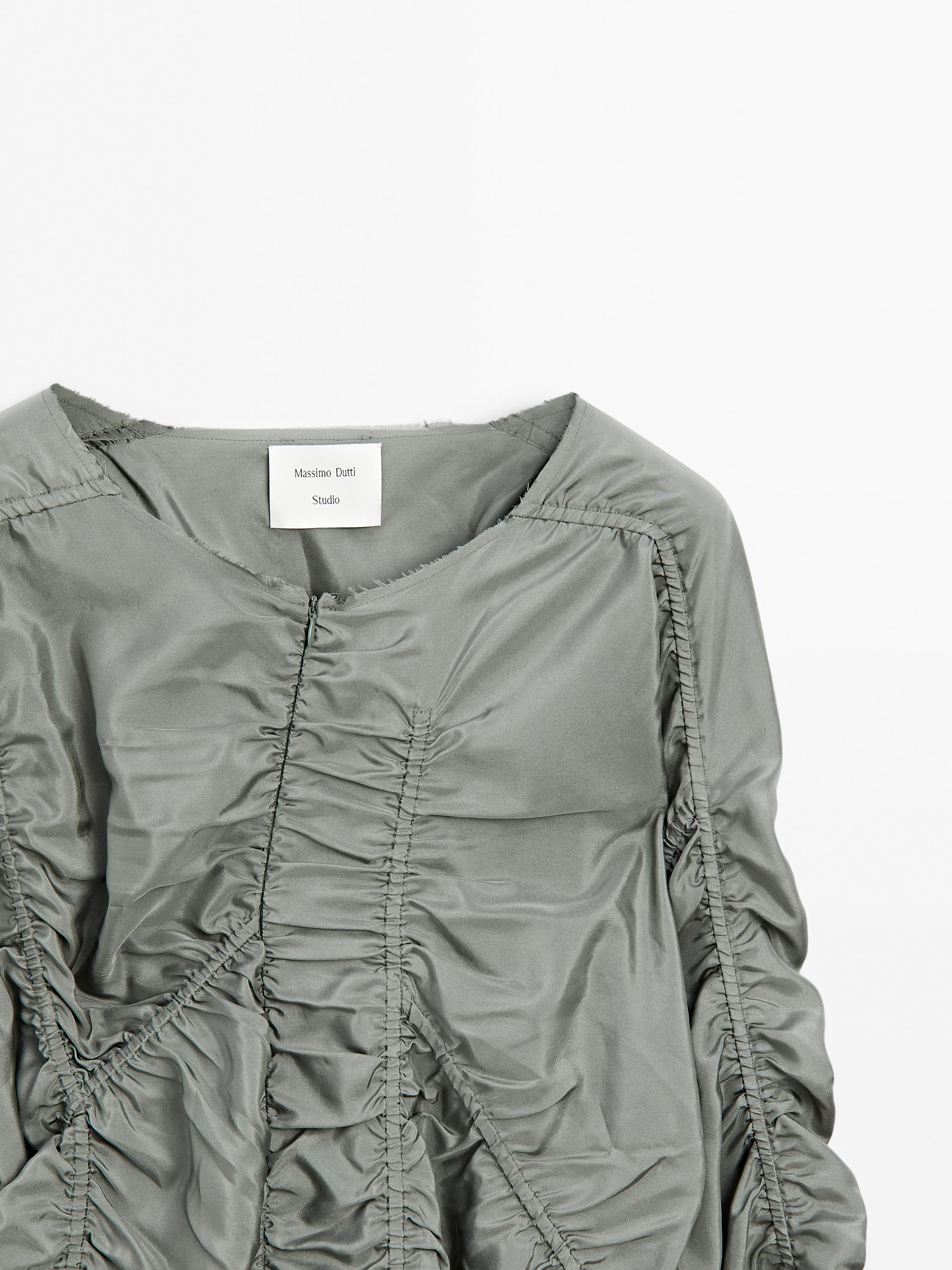 Flowing blouse with gathered detail - Studio