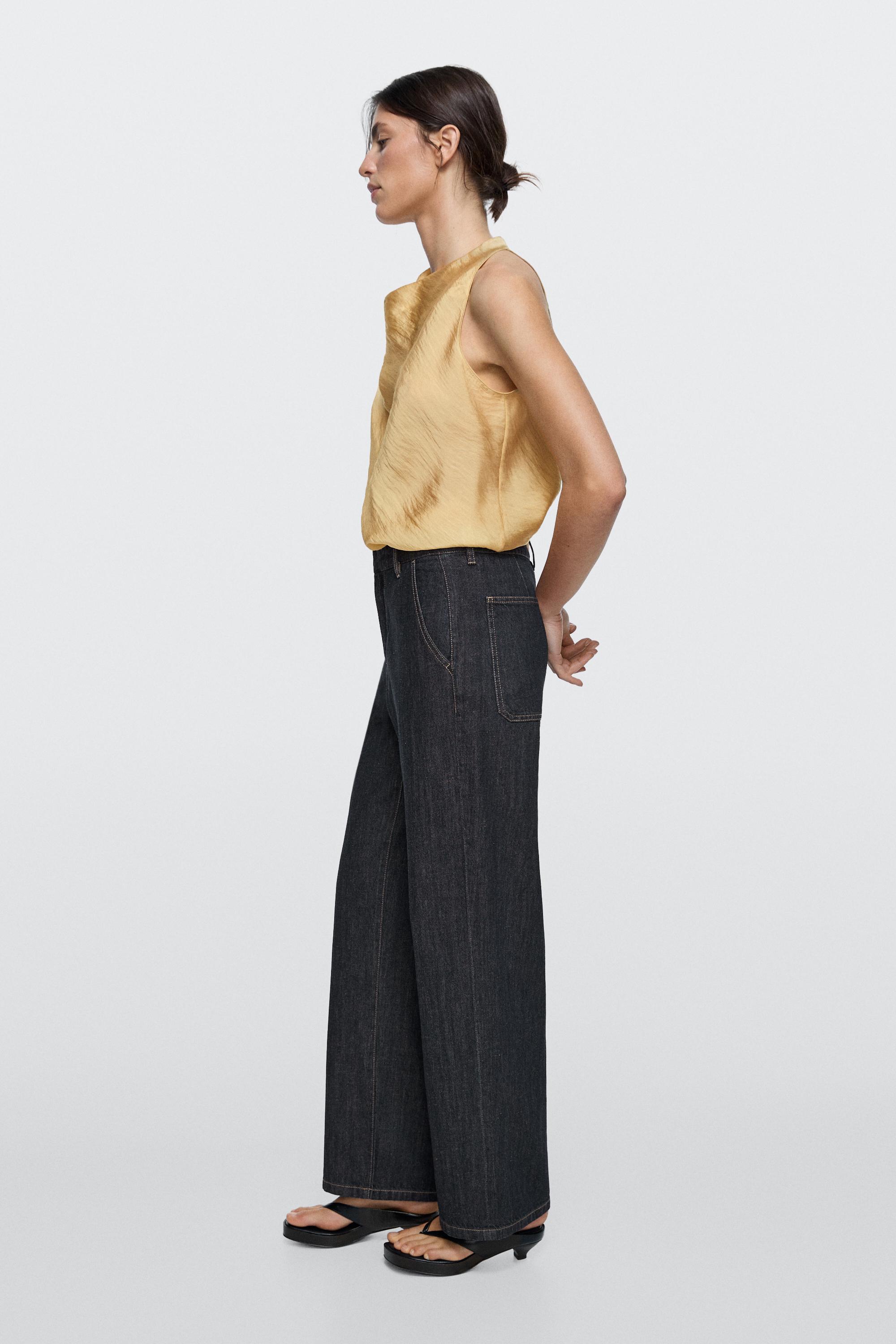 Loose straight-leg jeans — DARK BLUE