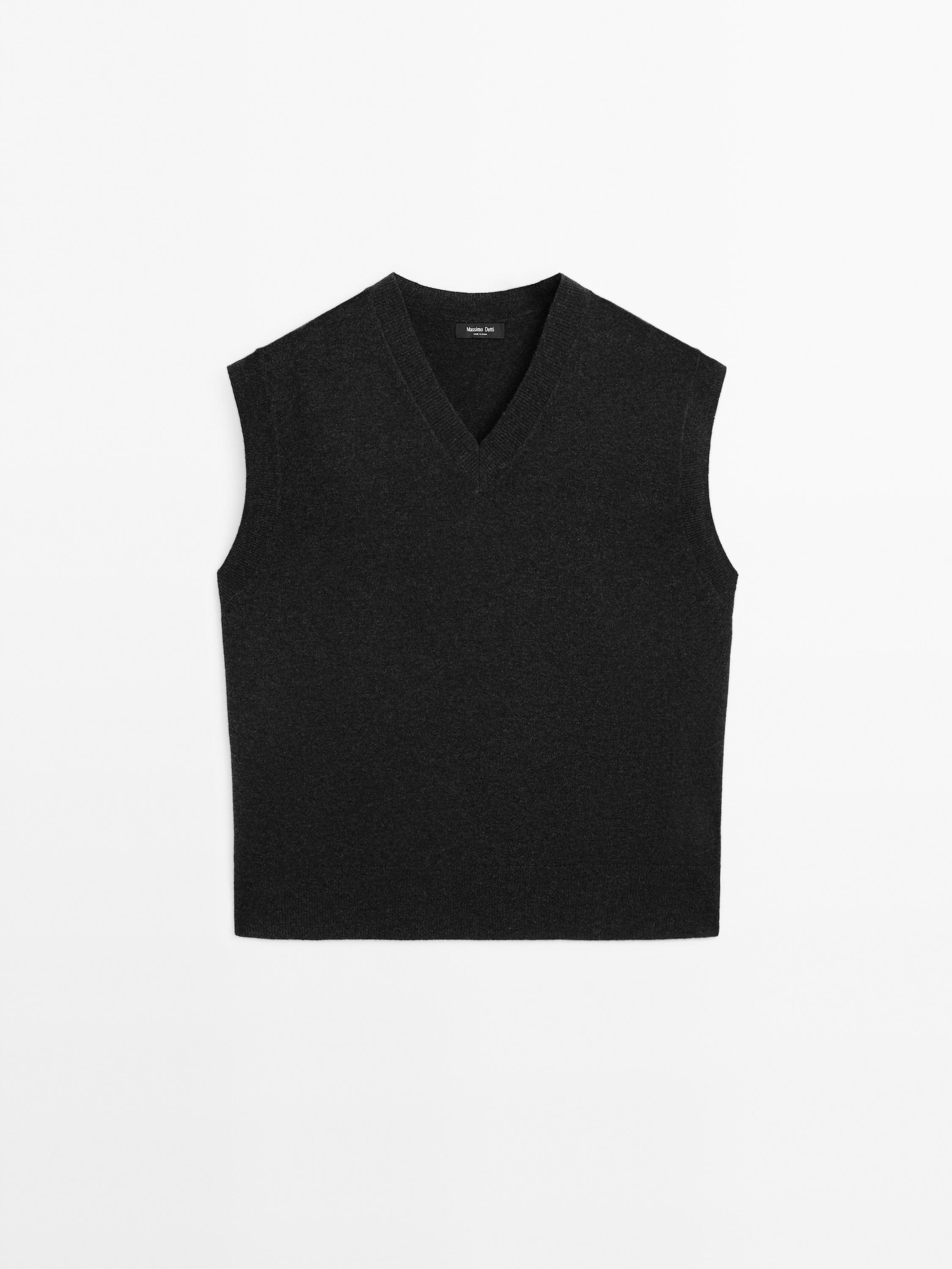 Gilet in maglia con scollo a V