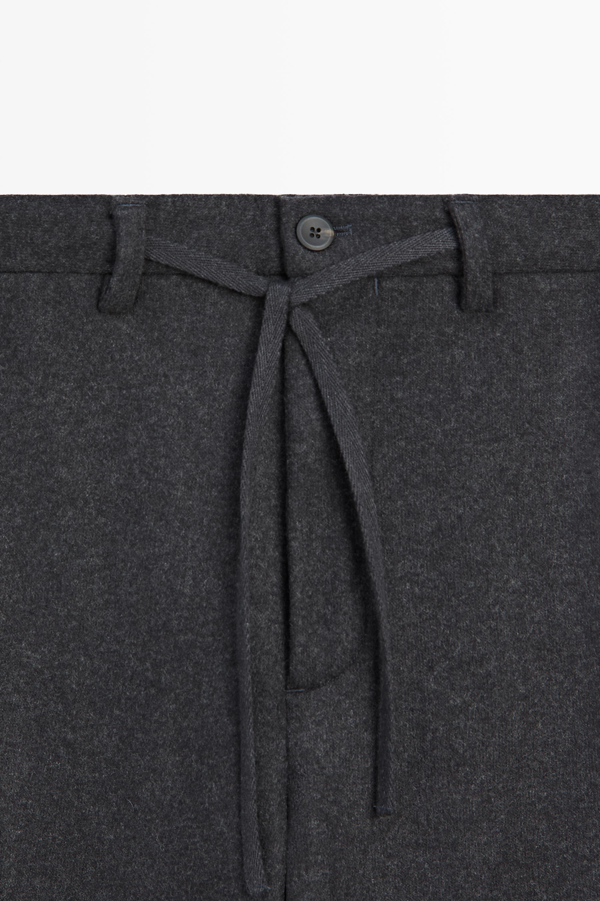 100% wool total look pants — GREY
