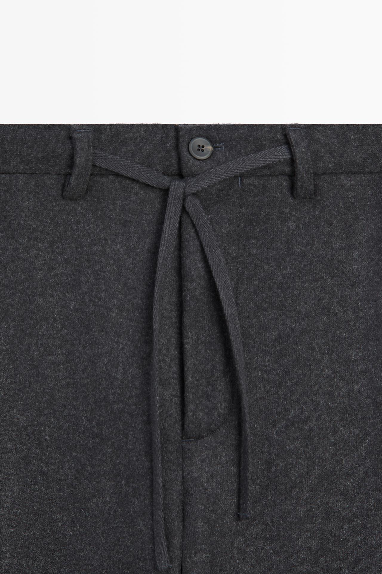100% wool suit pants — GREY
