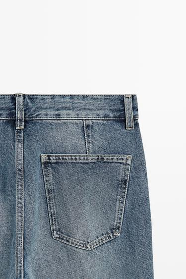 Mid-waist cropped flare fit jeans — MEDIUM BLUE 9