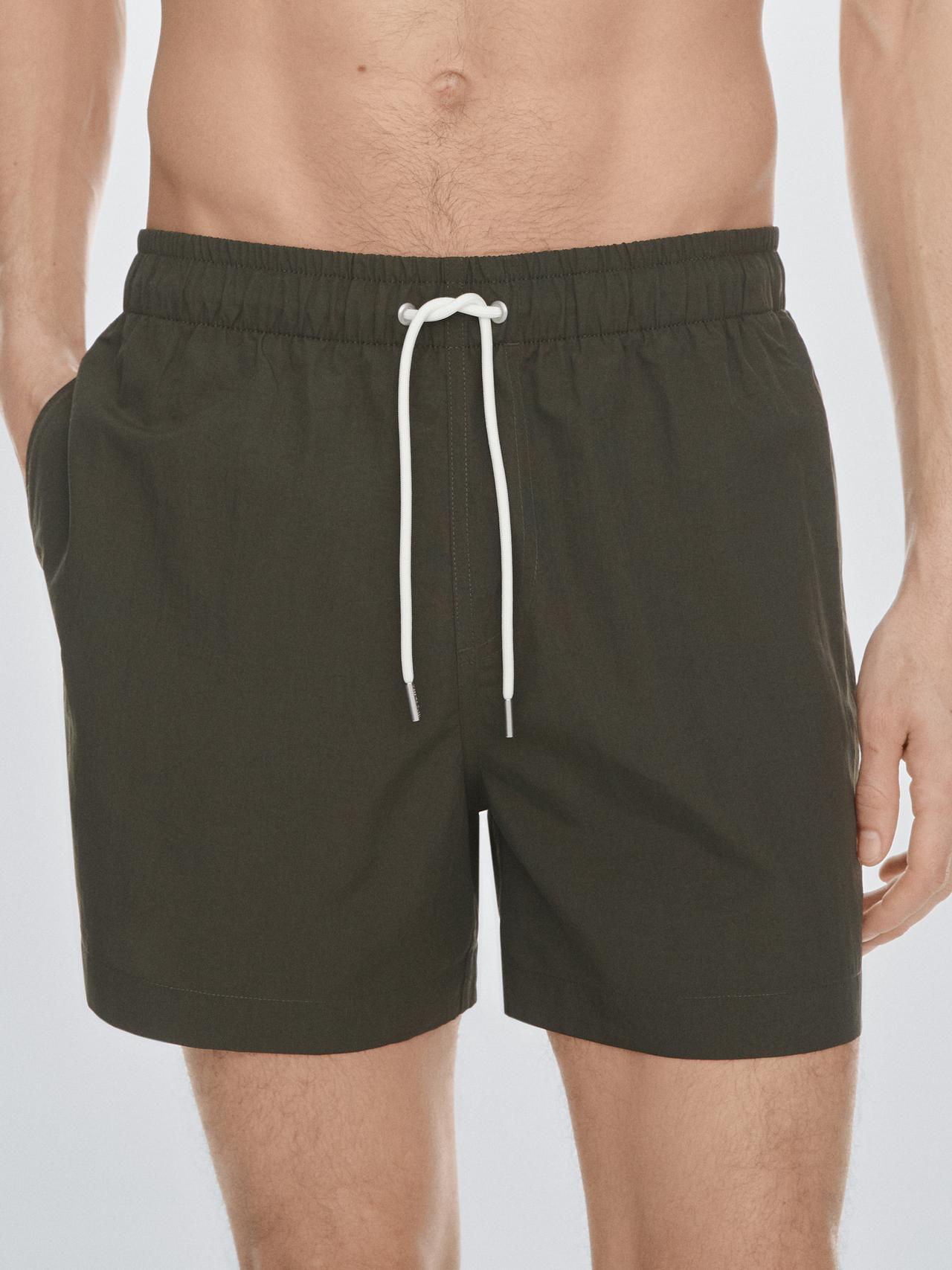 Plain swim trunks — KHAKI