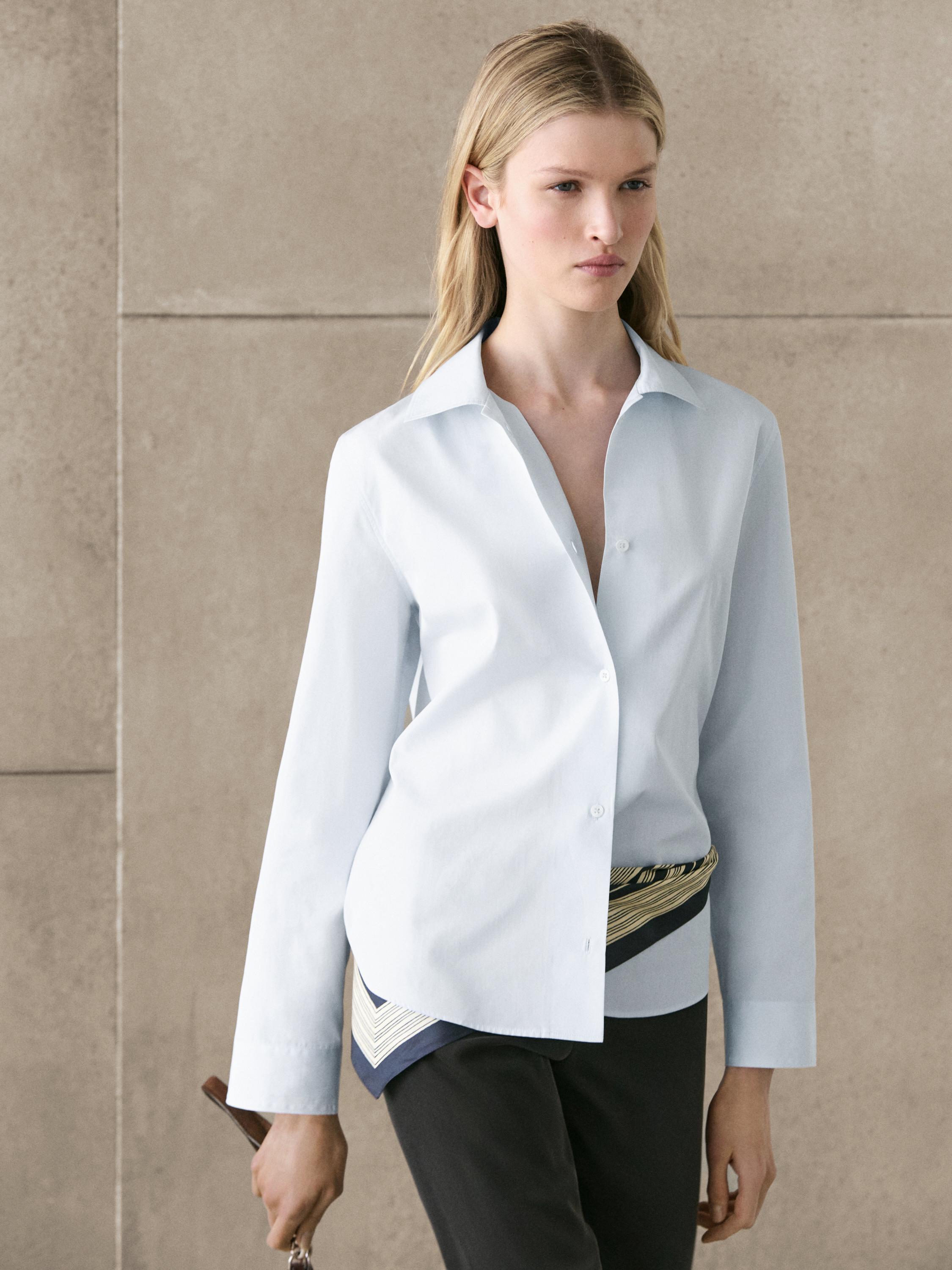 %100 pamuklu poplin gömlek