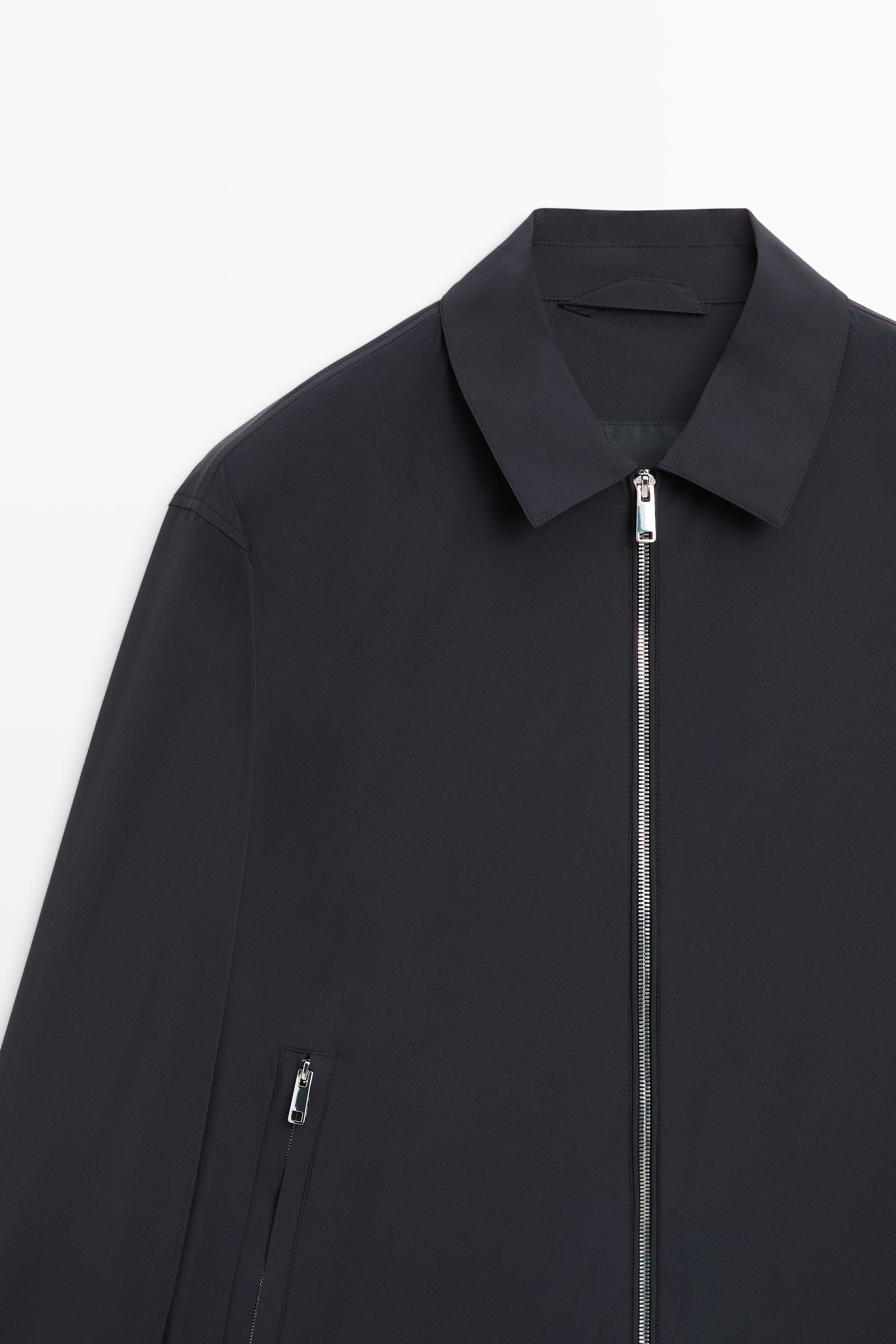 Lightweight short jacket — NAVY BLUE