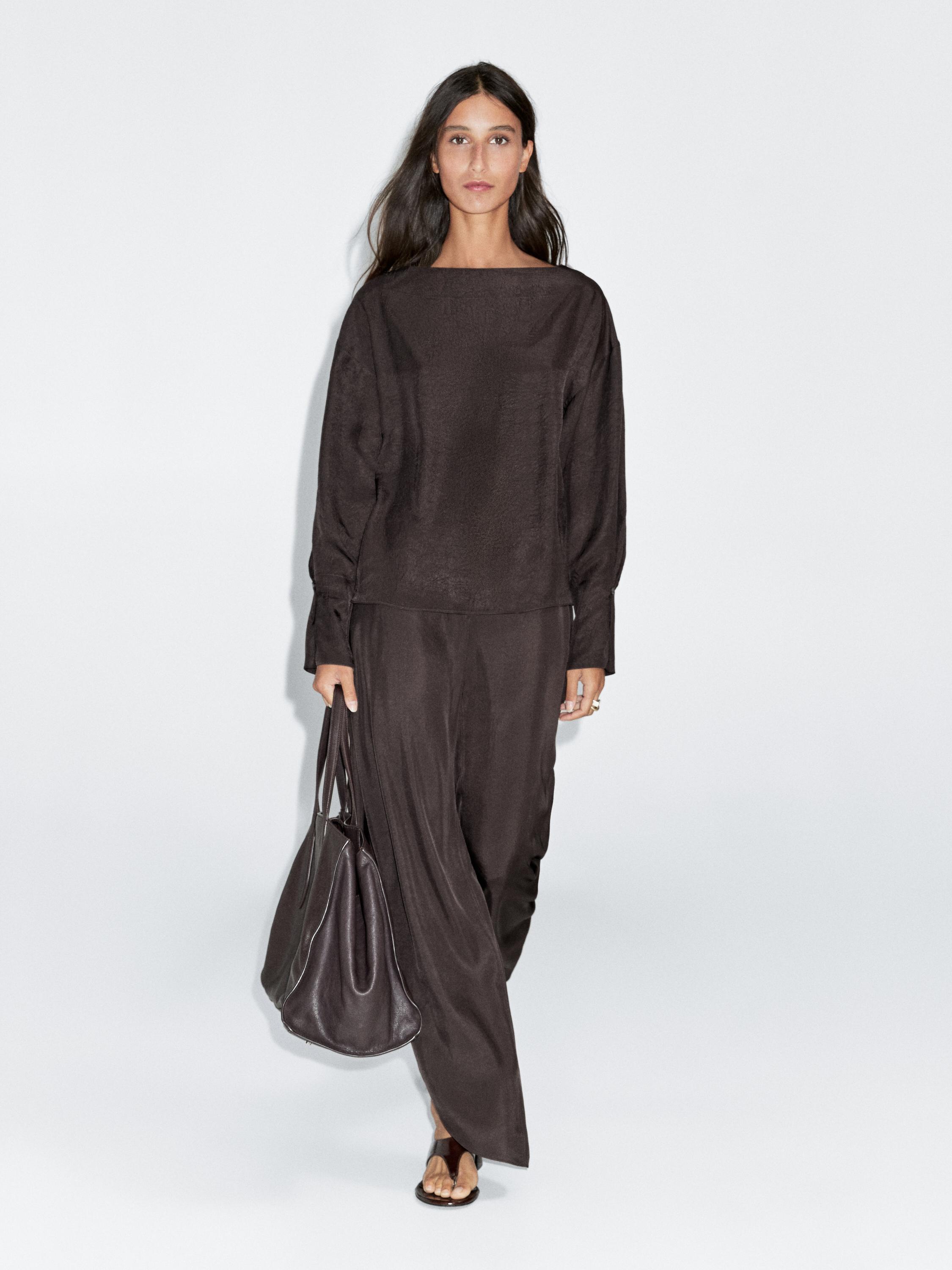 Blouse fluide avec boutons