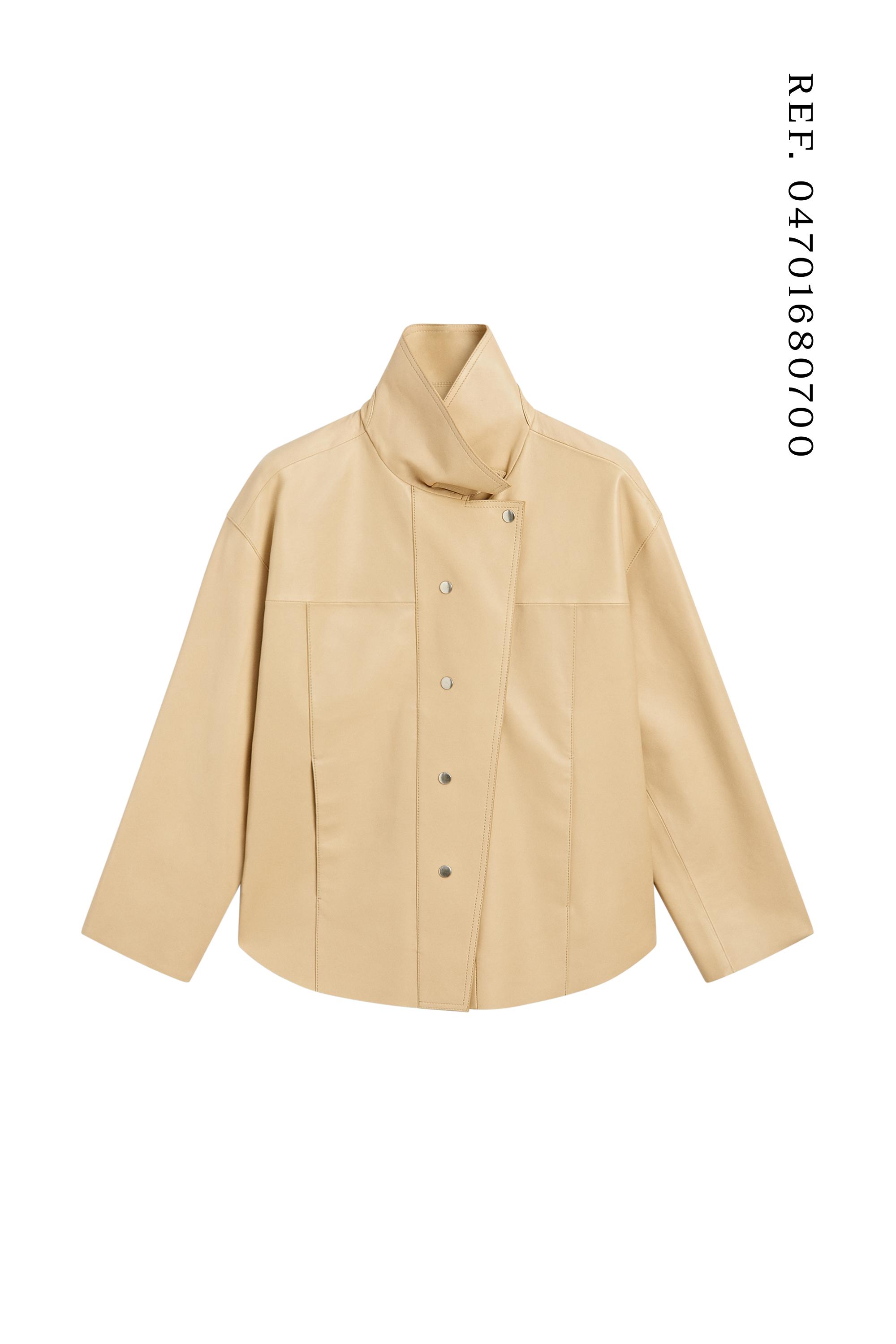 Nappa leather shirt — Vanilla