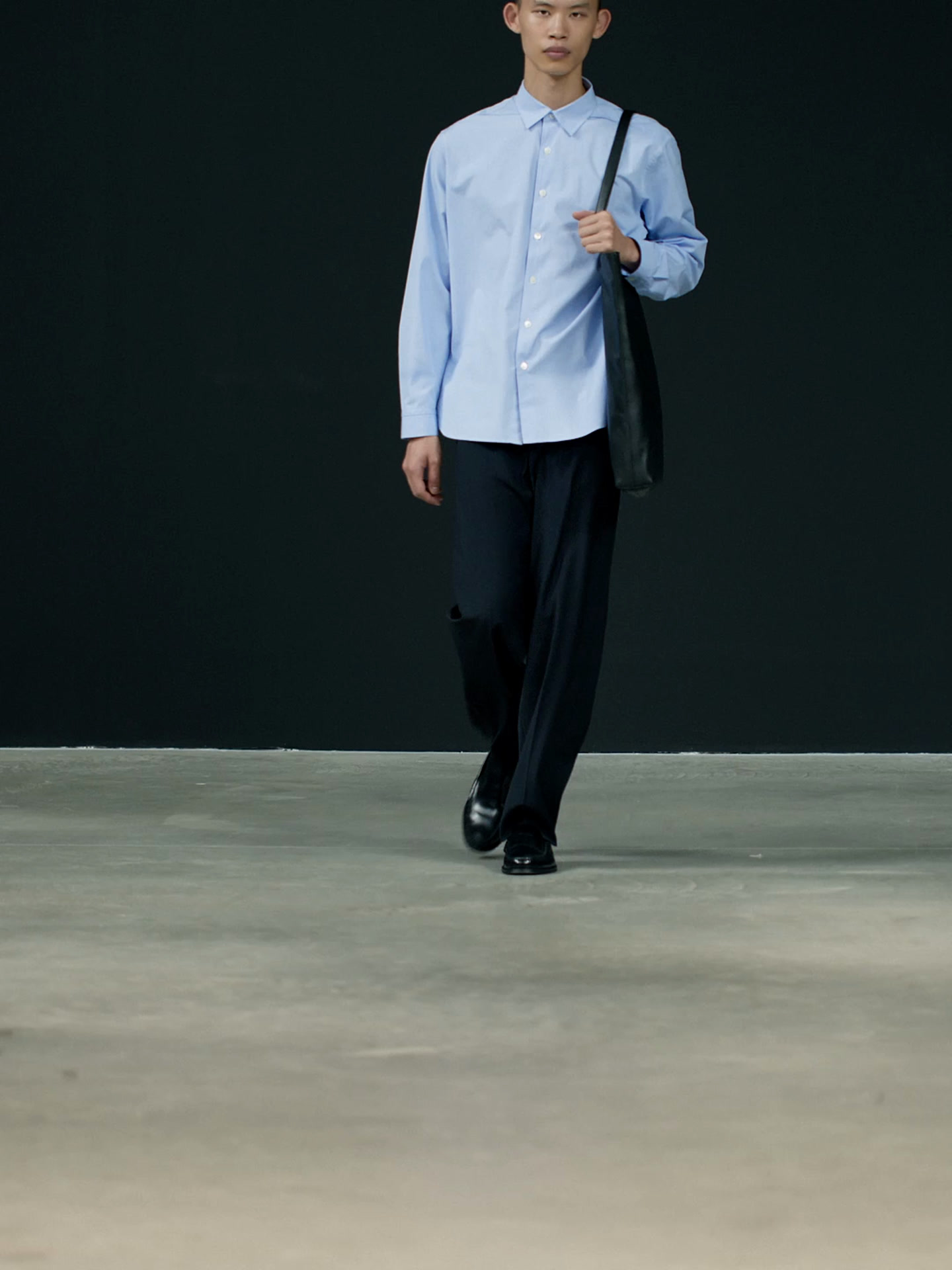 Regular fit striped poplin shirt