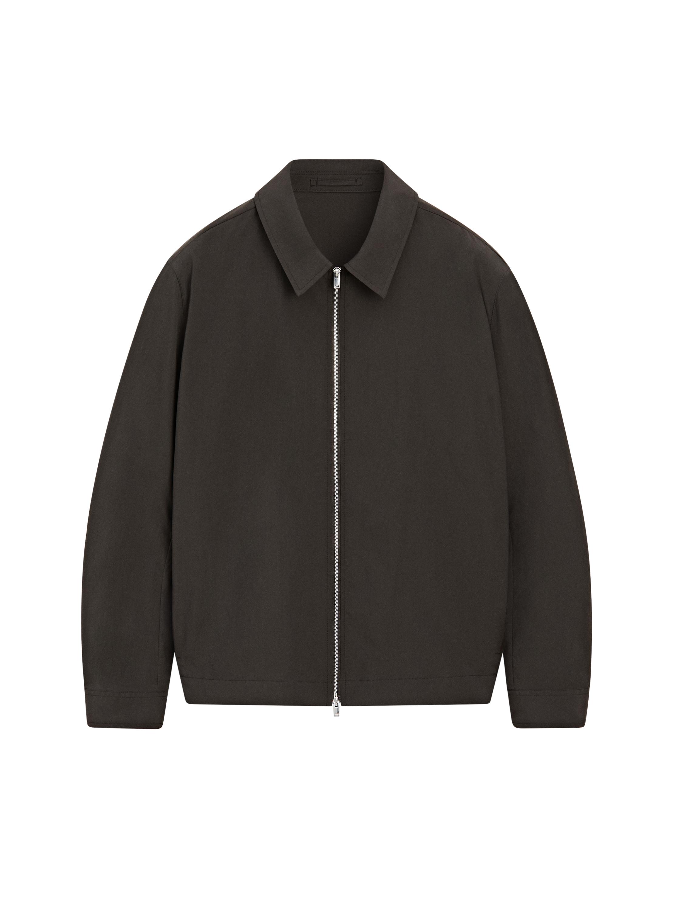 Total look cropped jacket — BROWN