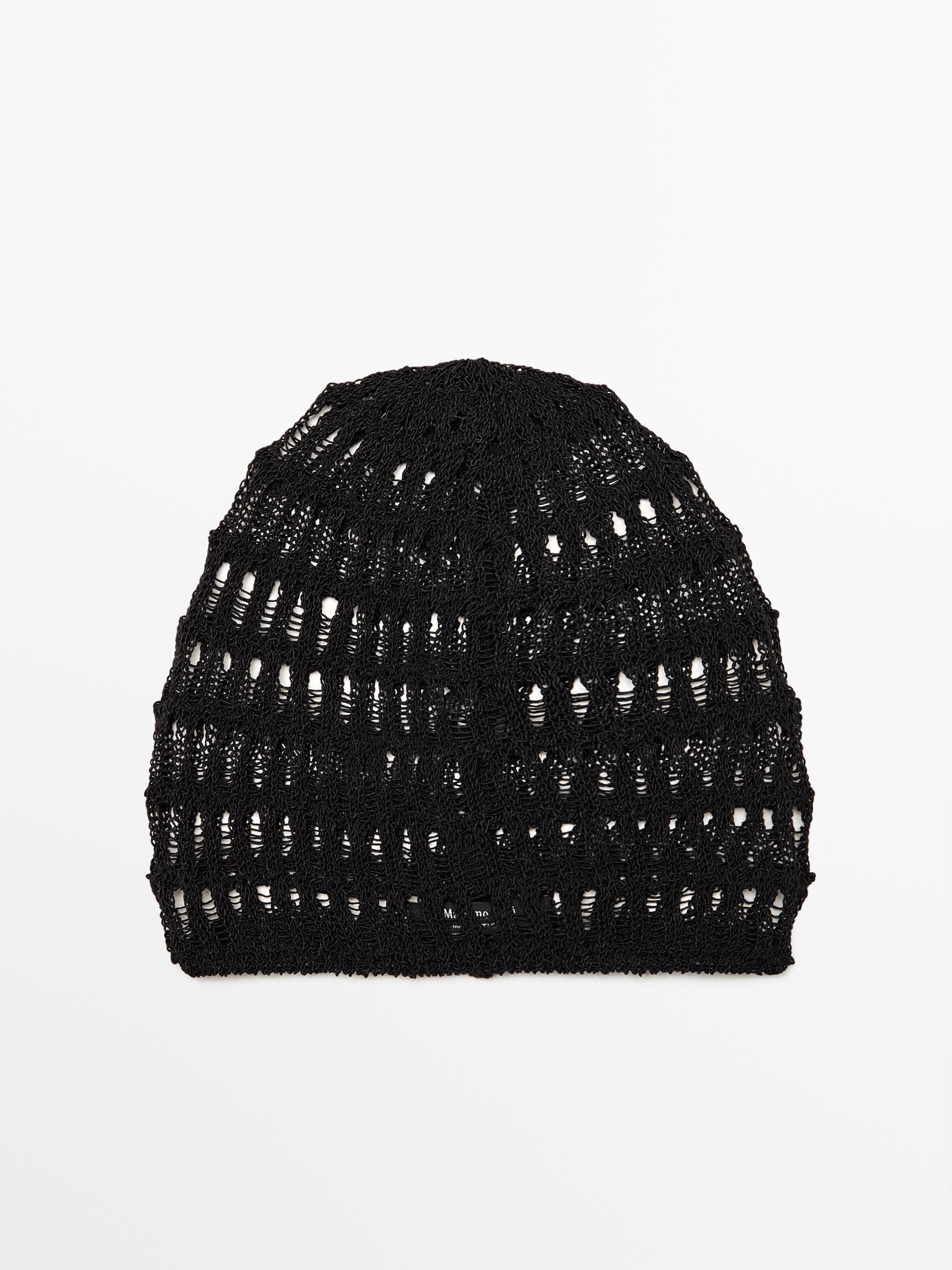 Openwork crochet hat