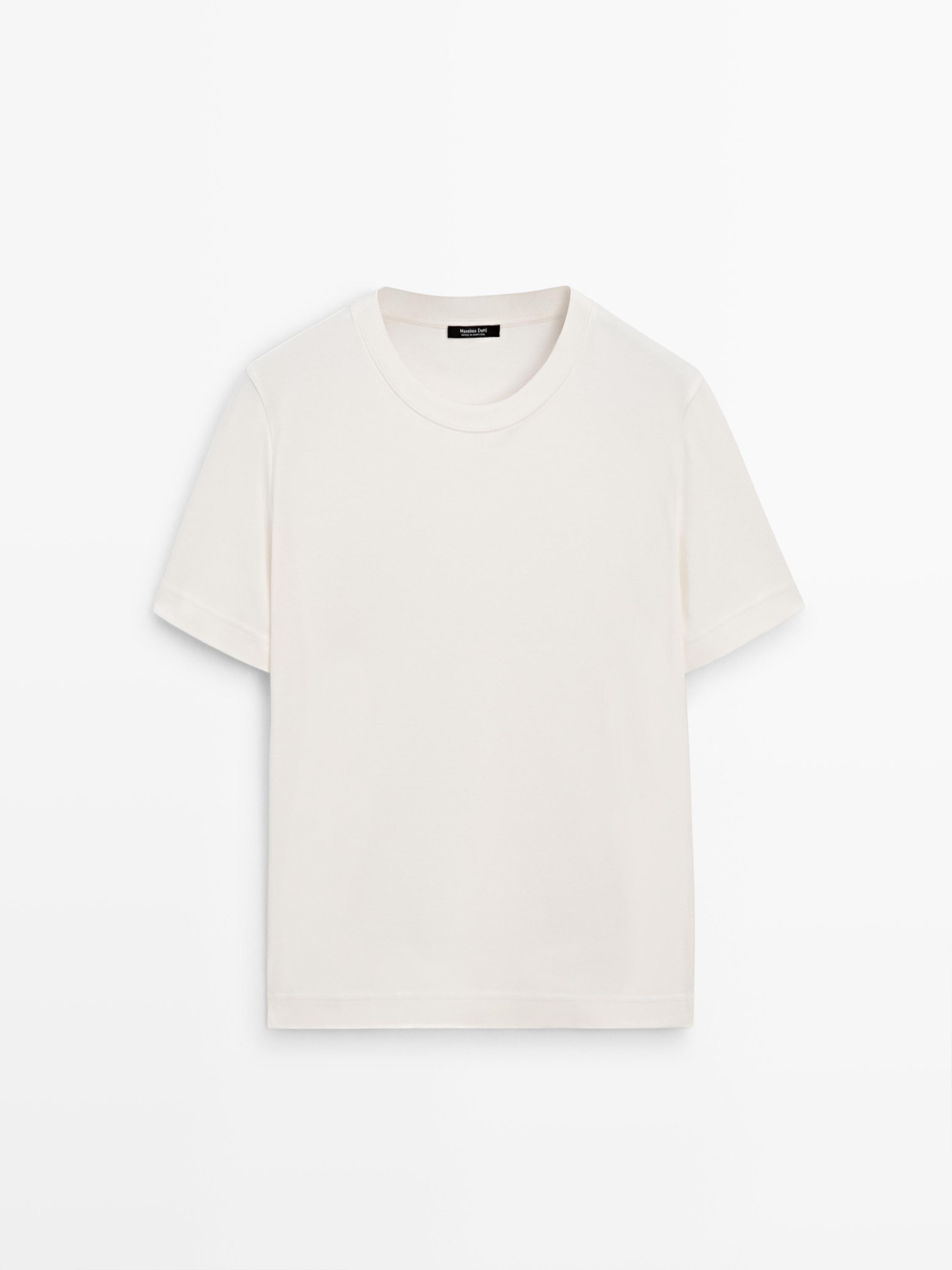 100% cotton interlock crew neck T-shirt