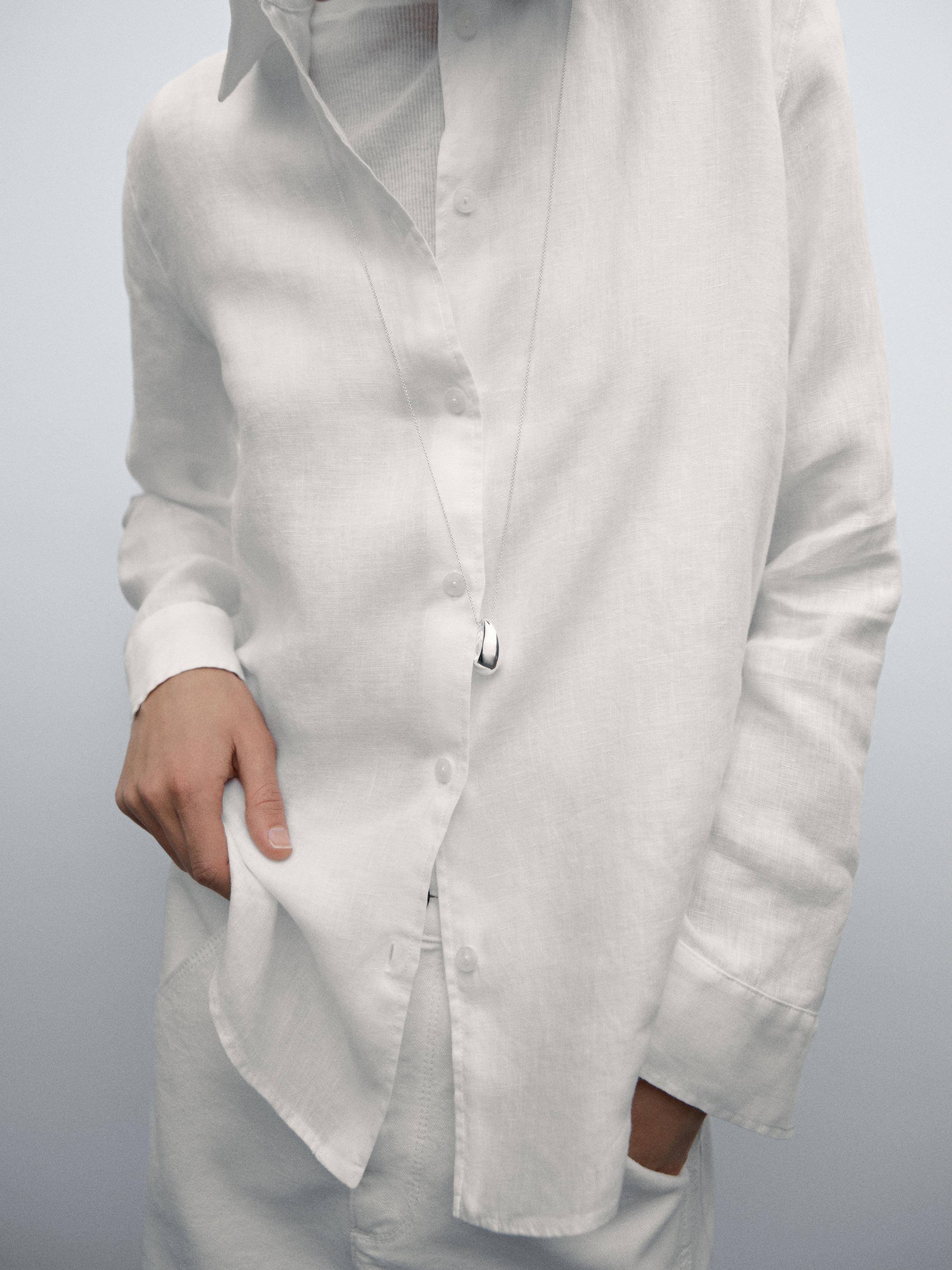 Flowing 100% linen shirt