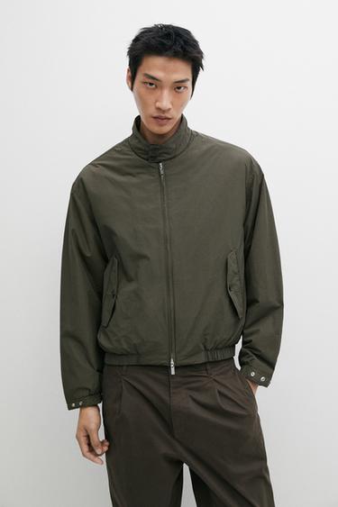Technical boxy fit bomber jacket — DARK GREY 3